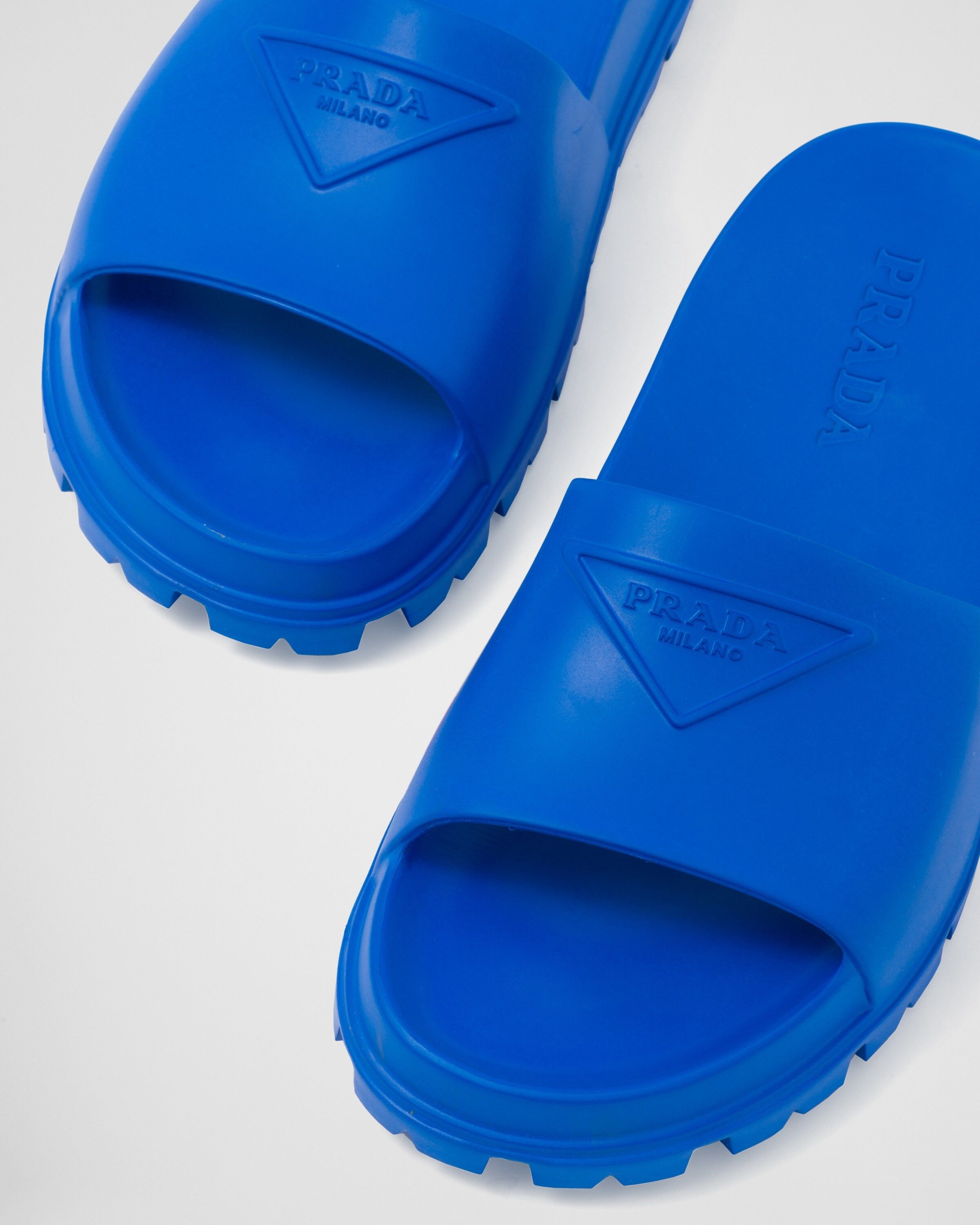 Prada o1B3y1r0226 Rubber Slides in Blue Size US 7 / EU 40 - 6 Thumbnail