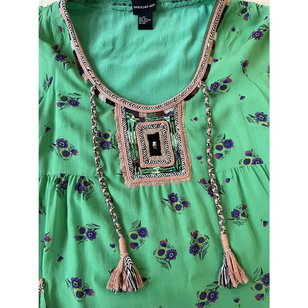 Central Park West 100% Silk Mini Summer Dress - Central Park West Size M / US 6-8 / IT 42-44 - 2 Thumbnail