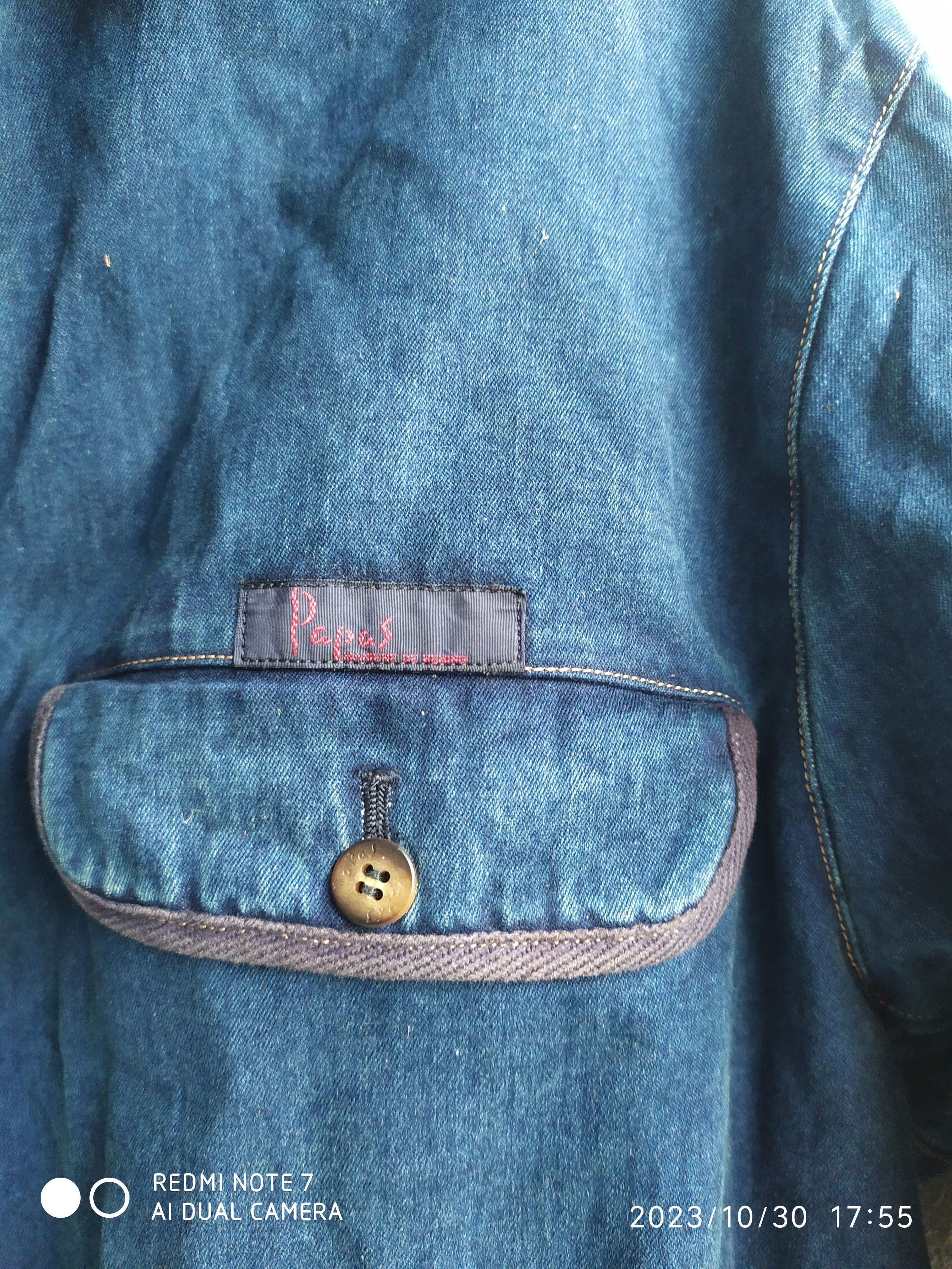 Japanese Brand × Vintage Vintage Papas Maniére De Heming indigo Japan jacket Size US M / EU 48-50 / 2 - 10 Thumbnail