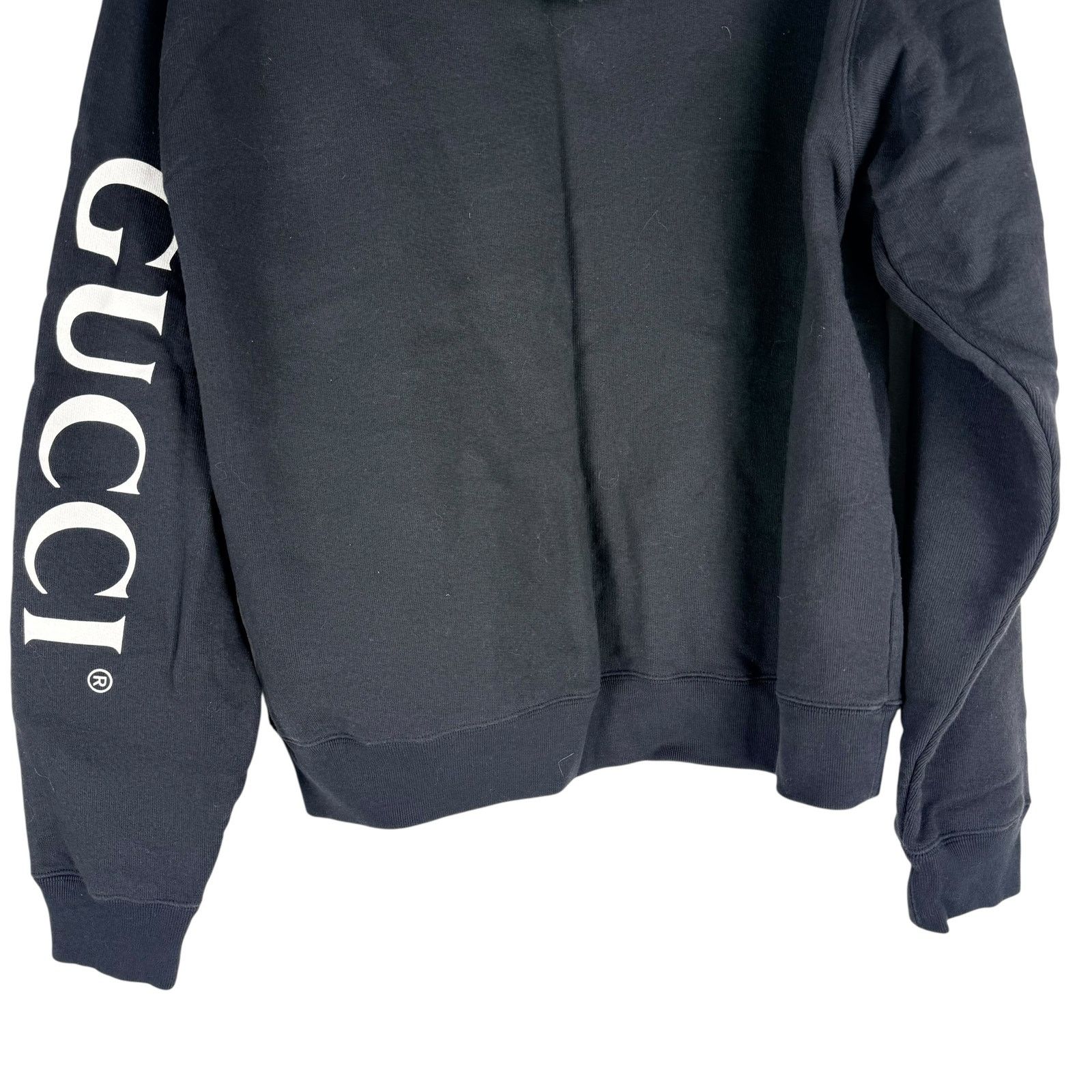 Gucci Gucci Half Zip Popover Interlocking GG Hoodie Black Size S Size US S / EU 44-46 / 1 - 7 Thumbnail
