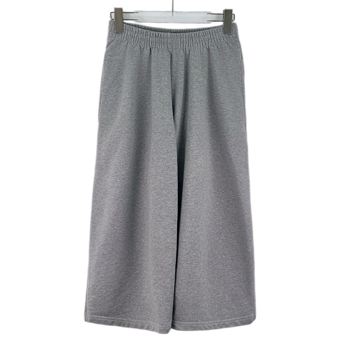 Balenciaga Balenciaga 24 Style Grey Cotton Wide-Leg Cropped Pants K26WX Size 25" / US 0 / IT 36 - 1 Thumbnail