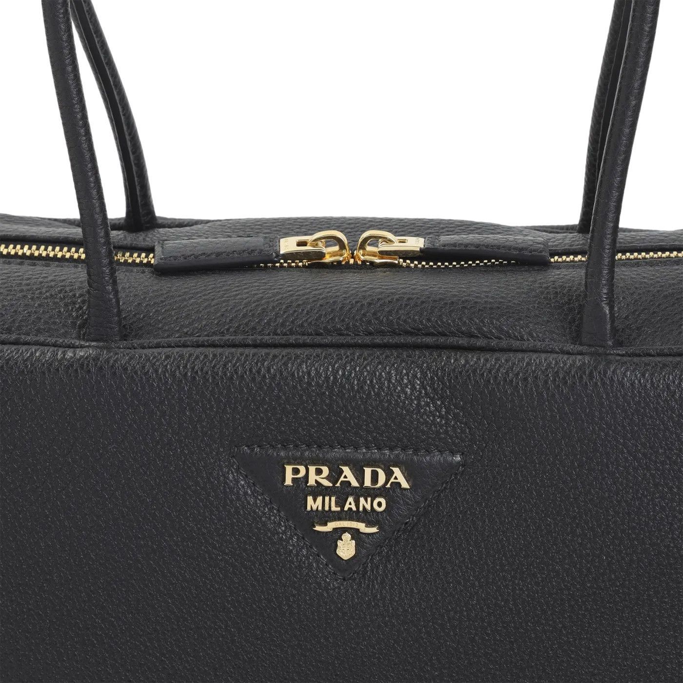 Prada PRADA Black Leather Top Handle Bag New & Authentic Size ONE SIZE - 3 Thumbnail