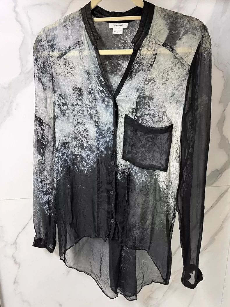 Helmut Lang Helmut Lang size MLong sleeves inlaid with leather freehand Size US M / EU 48-50 / 2 - 2 Thumbnail