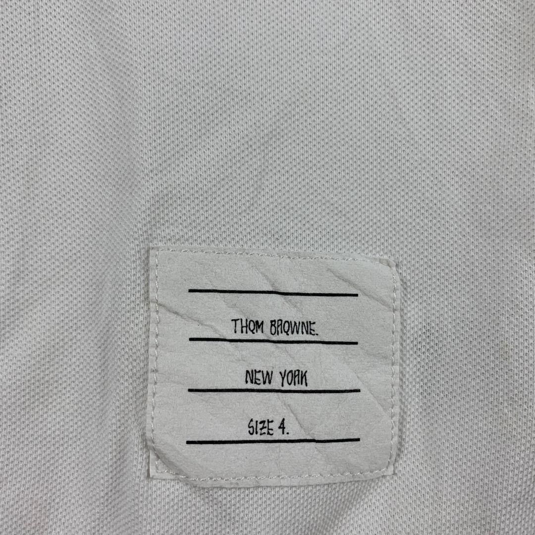 Thom Browne THOM BROWNE White polo tee Size US M / EU 48-50 / 2 - 10 Thumbnail