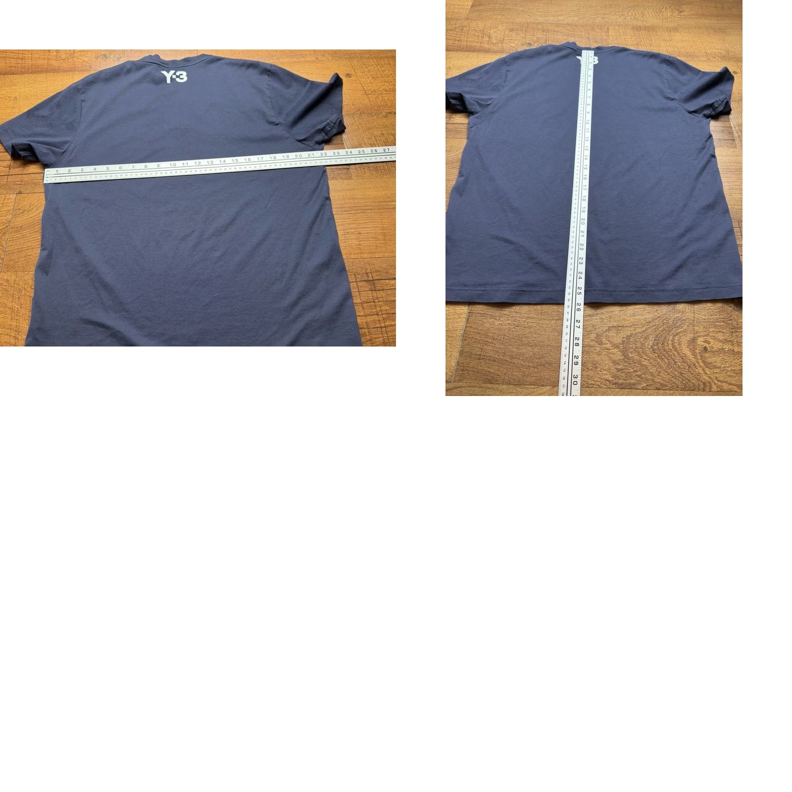 Y-3 VINTAGE Adidas Y-3 Yohji Yamamoto T Shirt Navy Blue Short Sleeve White V Neck Mens XL Size US XL / EU 56 / 4 - 8 Thumbnail