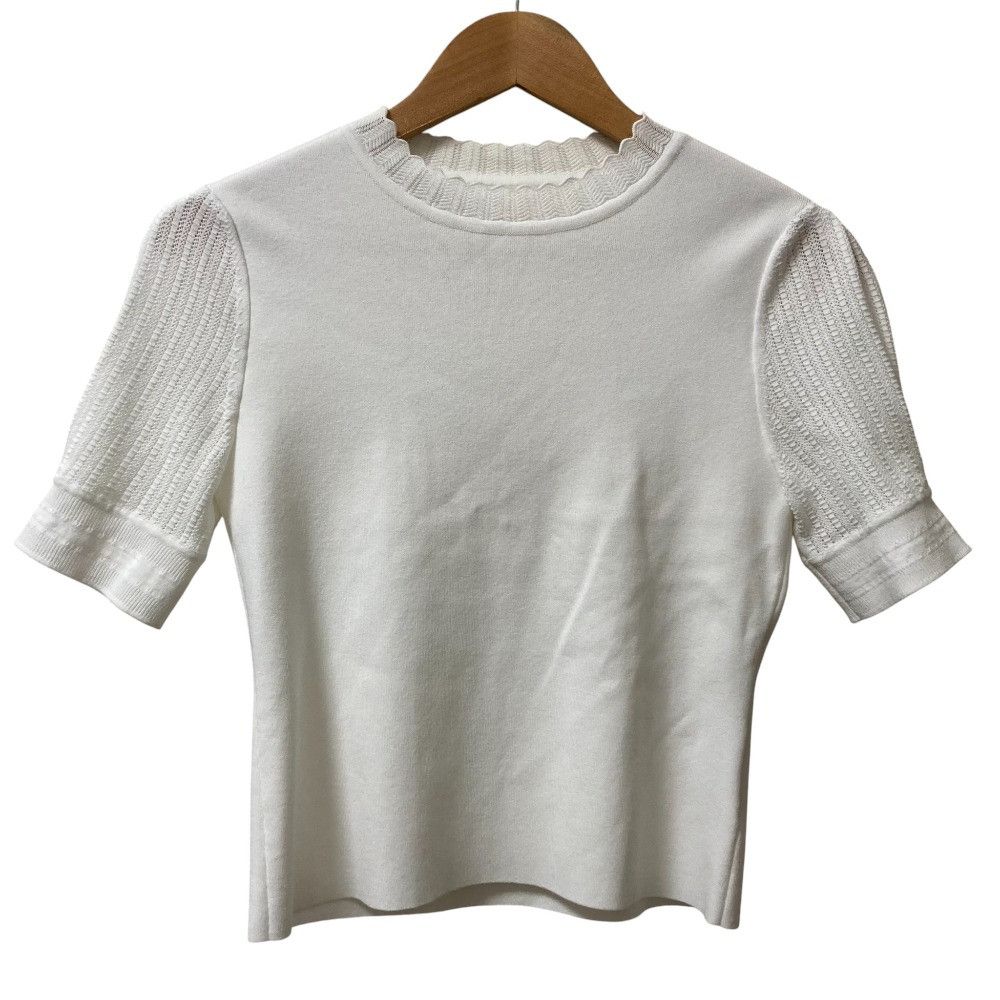 Other FOXEY Marion Sweater Knit Short Sleeve Top Others Tops 42648 DUTY FREE for USA