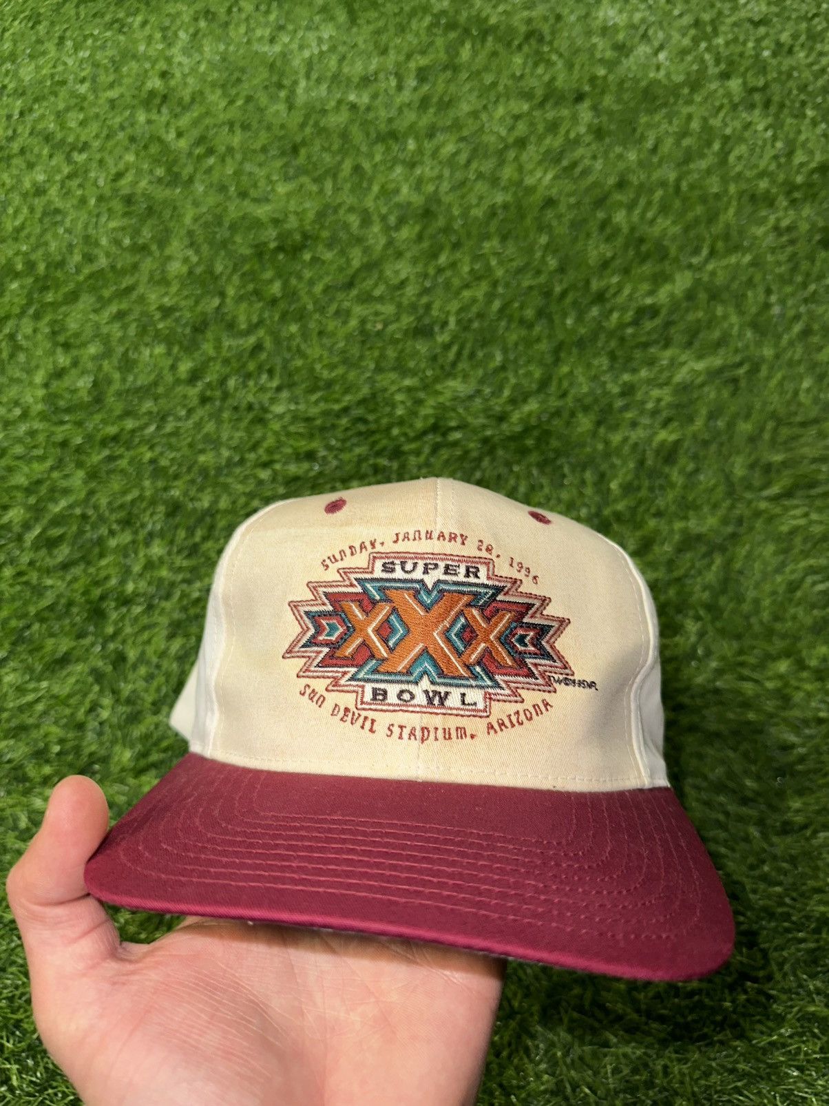 NFL × Vintage Vintage NFL Super Bowl 1996 Arizona Adjustable Hat Size ONE SIZE - 2 Thumbnail