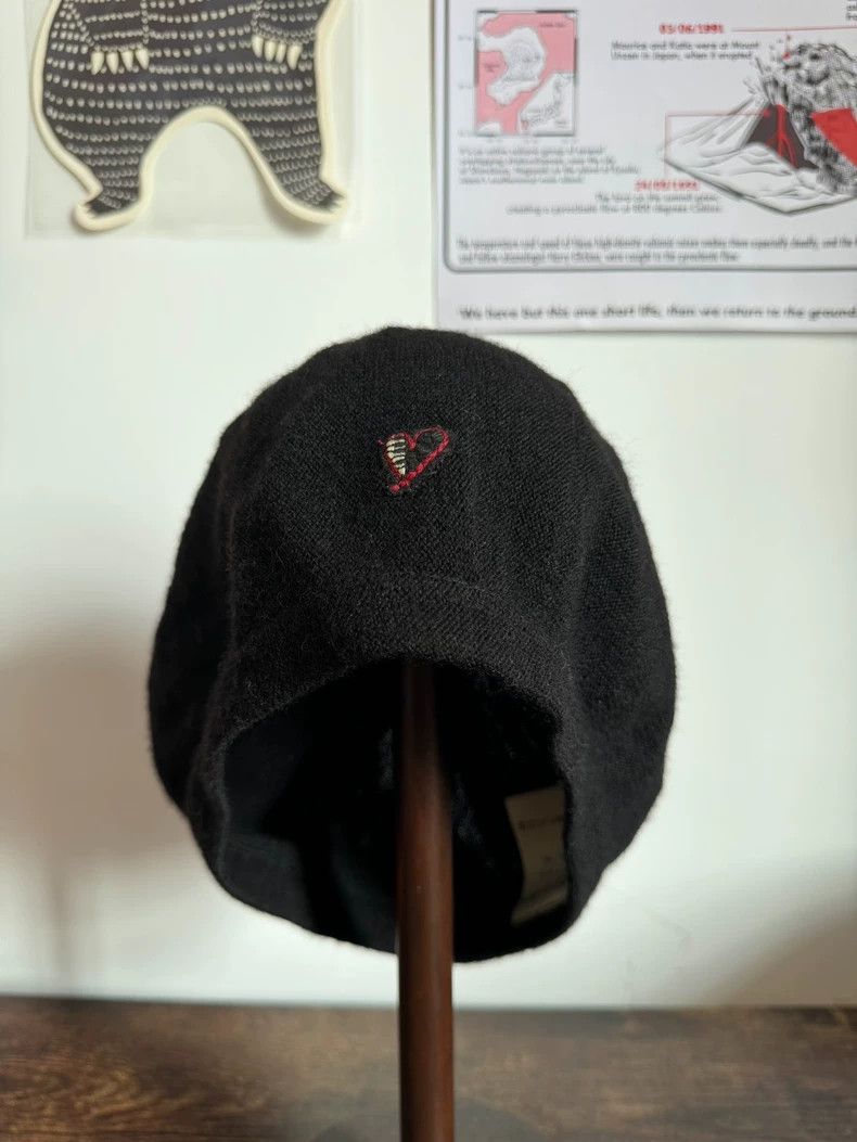 Japanese Brand Black Wool Beret Hat for Autumn Winter Size ONE SIZE - 1 Thumbnail