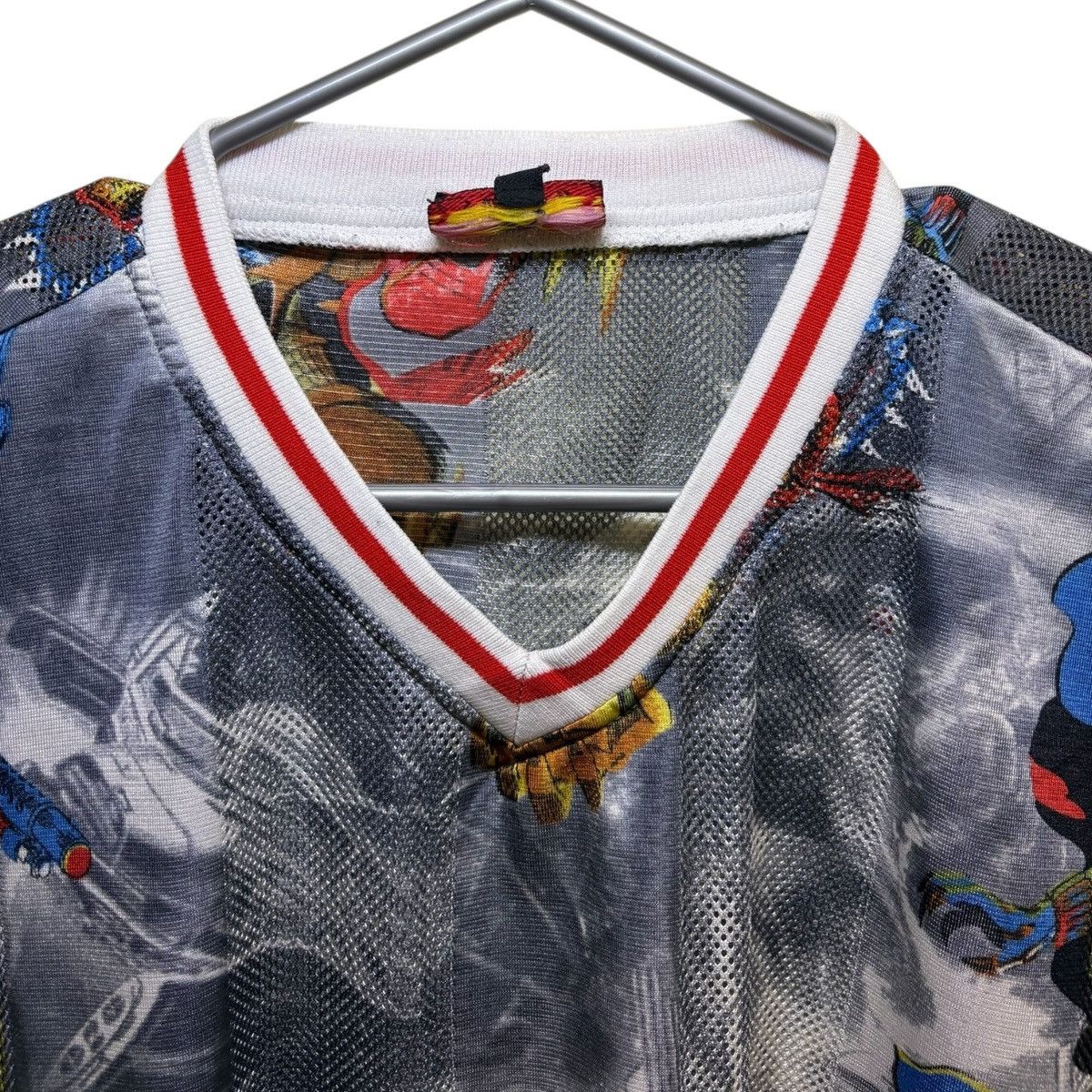 Vintage Vintage 90s Comic Hero All Over Print Short Sleeve Jersey Size US L / EU 52-54 / 3 - 3 Thumbnail
