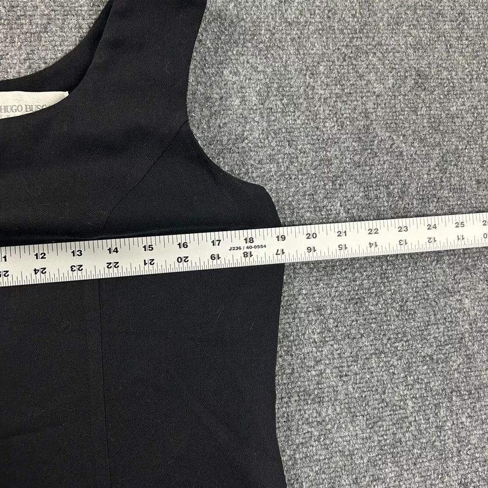 Vintage Hugo Buscati Dress Womens 14 Black Sheath Shift VIntage Size XL / US 12-14 / IT 48-50 - 3 Thumbnail