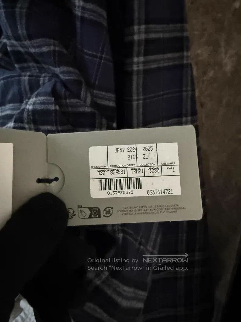 Balenciaga Balenciaga Letter Embroidered Plaid Flannel Hooded Jacket Size US S / EU 44-46 / 1 - 5 Thumbnail