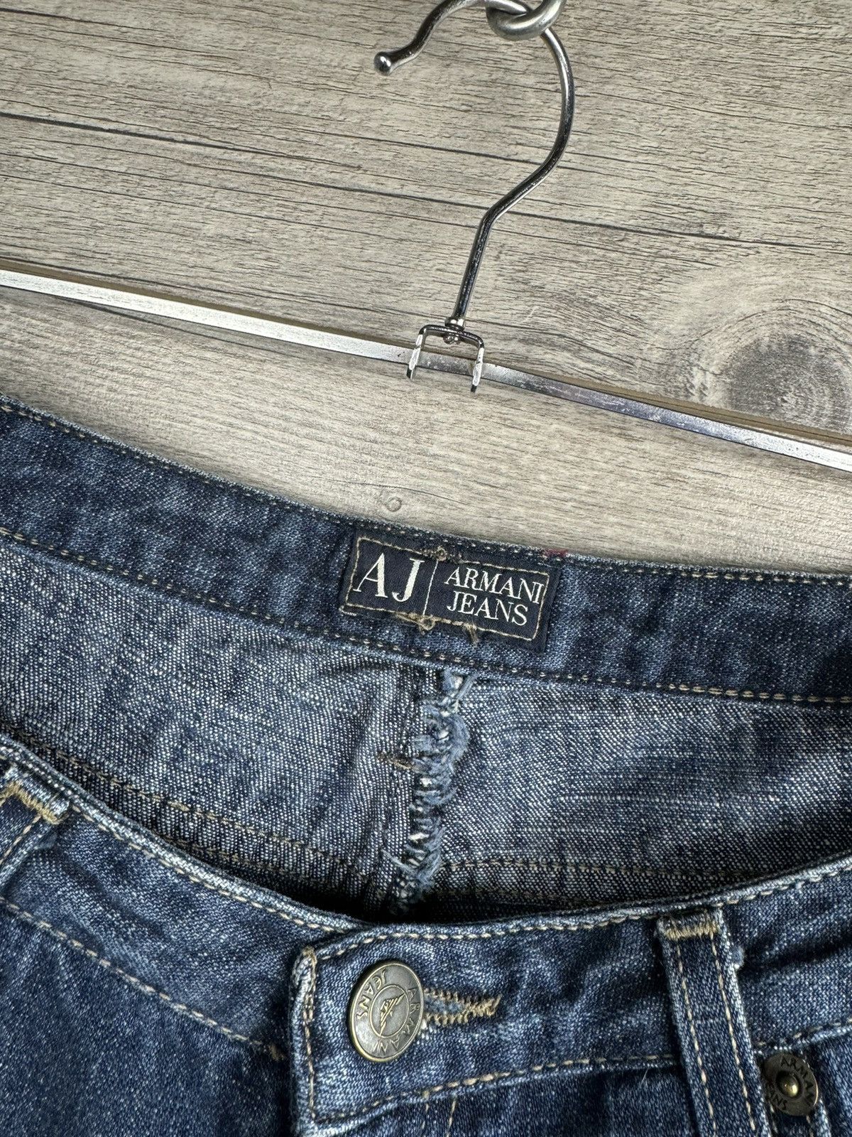 Armani × Vintage Vintage Armani Jeans On A Wide Leg size 29 Size US 29 - 10 Thumbnail