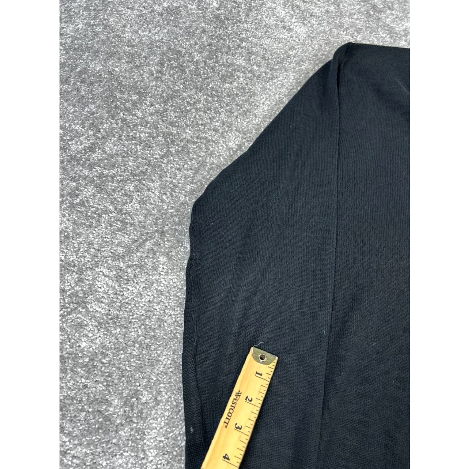 Lacoste Lacoste Sweater Mens L Black Cotton Knit Pullover V-Neck Logo Solid Knit Winter Casual Mens Size US L / EU 52-54 / 3 - 5 Thumbnail