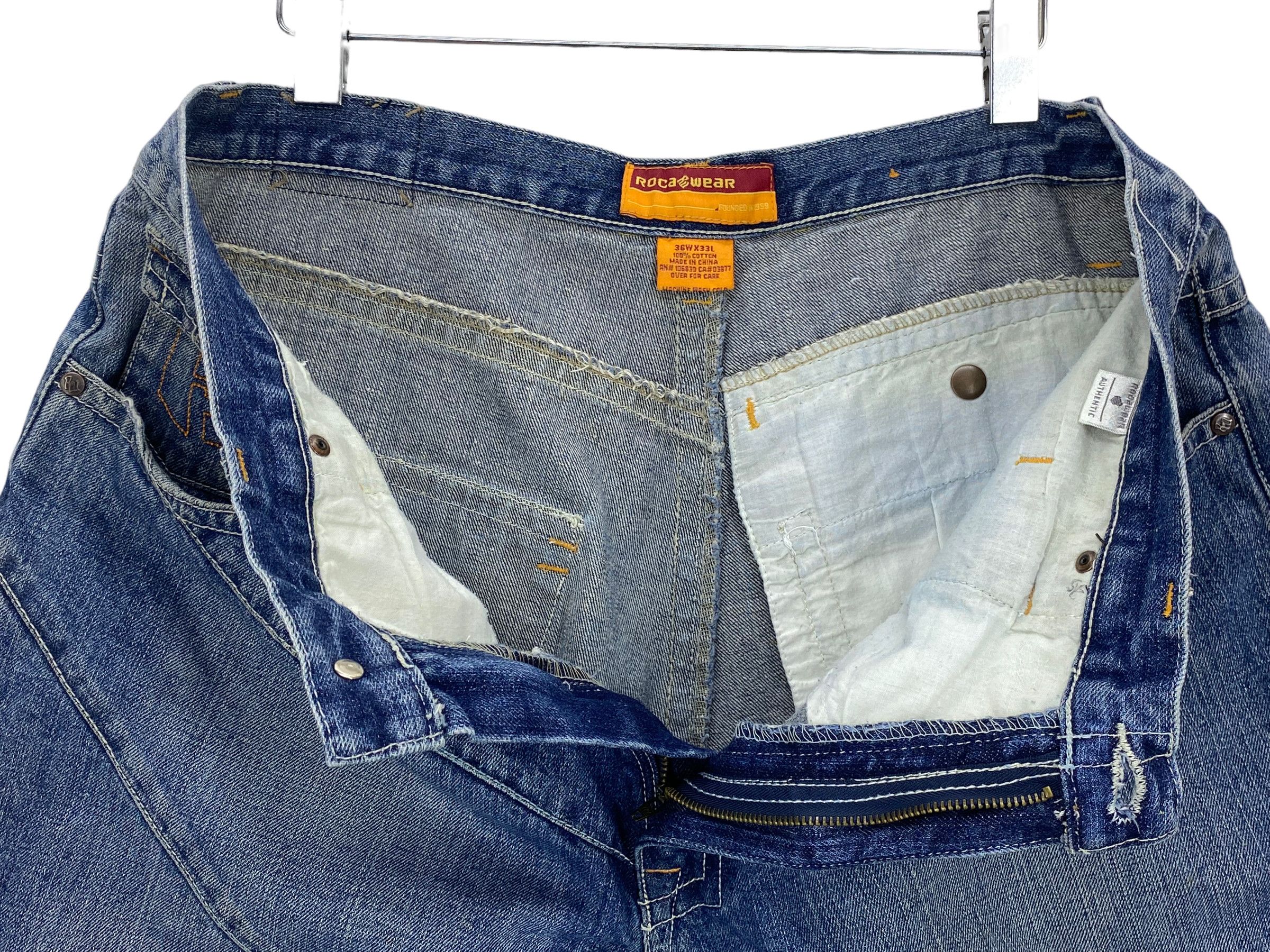 Rocawear Rocawear Baggy Jeans Hip Hop Jay Z Medium Wash Men Jeans Size US 36 / EU 52 - 10 Thumbnail
