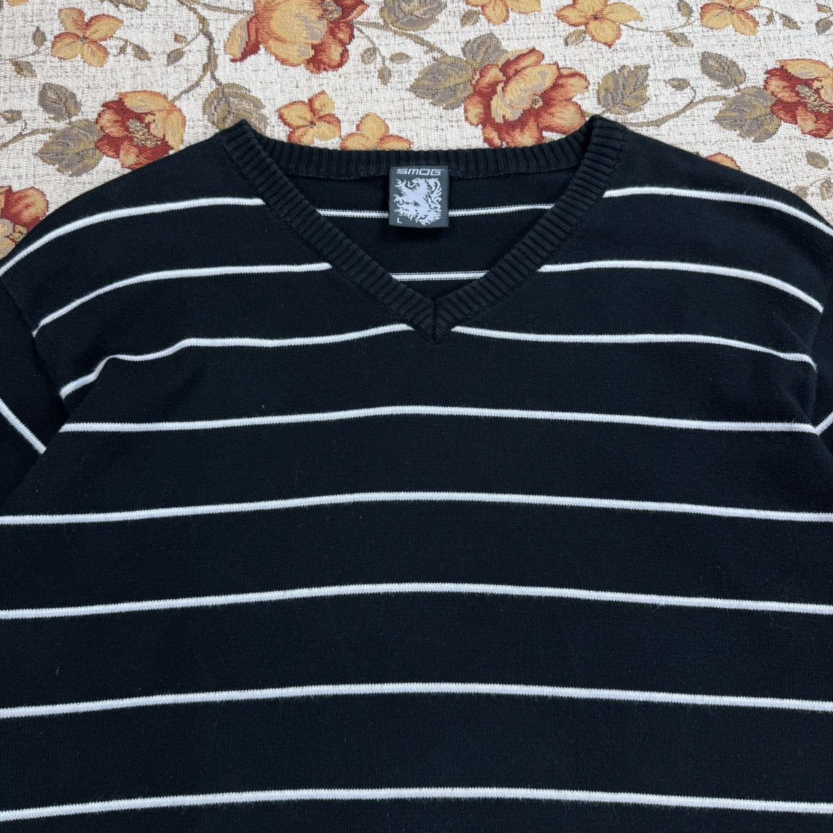 Other Archive V-neck Stripped Knit avant garde grunge old money Size US L / EU 52-54 / 3 - 2 Thumbnail