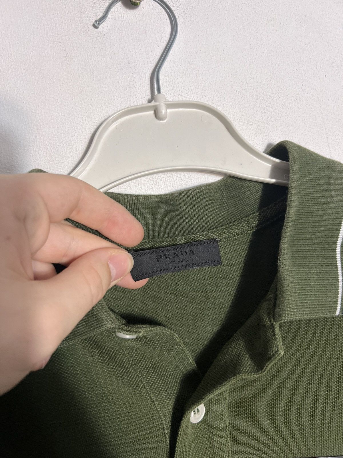 Prada Prada Polo T Shirt tee Green black logo Size US M / EU 48-50 / 2 - 3 Thumbnail