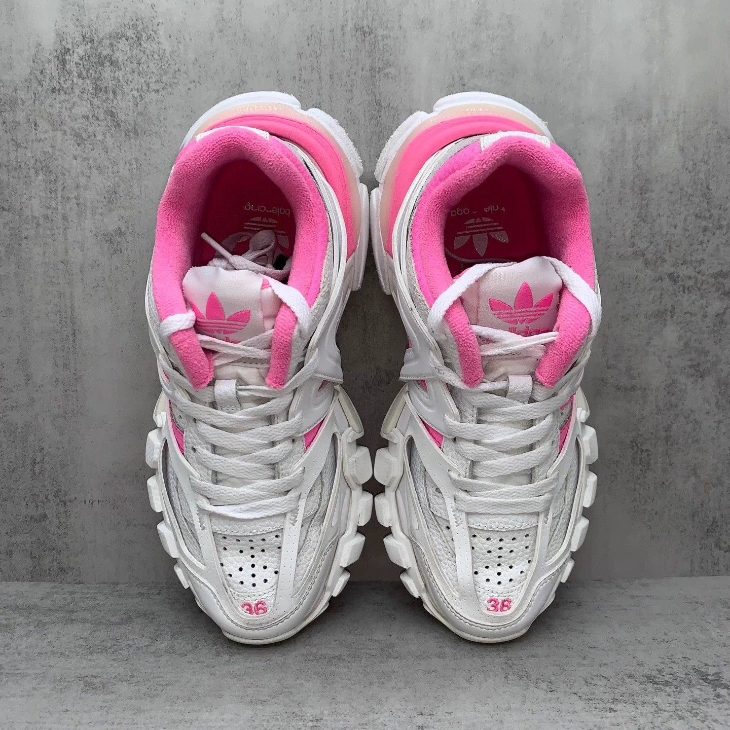 Balenciaga Balenciaga Track x Adidas White/Pink 36 EU 98 New LX1261 Size US 5.5 / IT 35.5 - 6 Thumbnail
