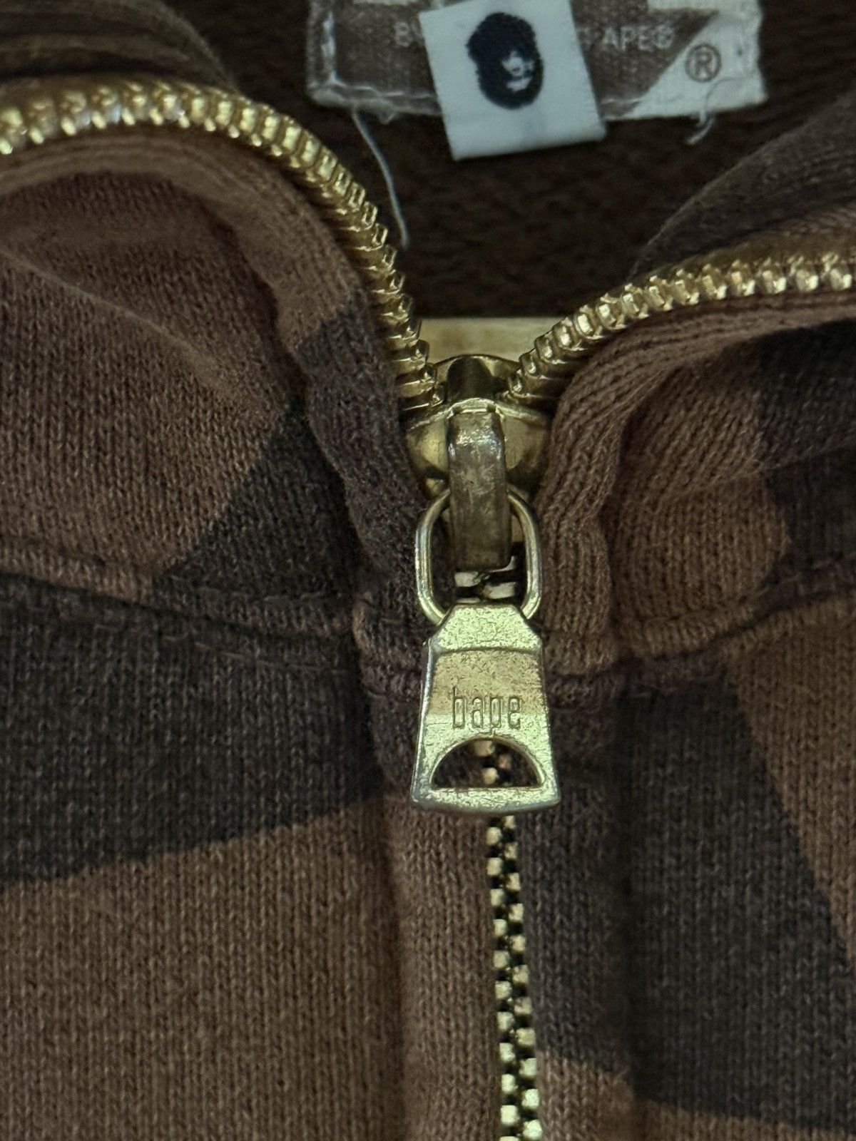 Bape NIGO ERA BAPESTA! 2006! Brown Bapesta Zip Up Hoodie Size US L / EU 52-54 / 3 - 6 Thumbnail