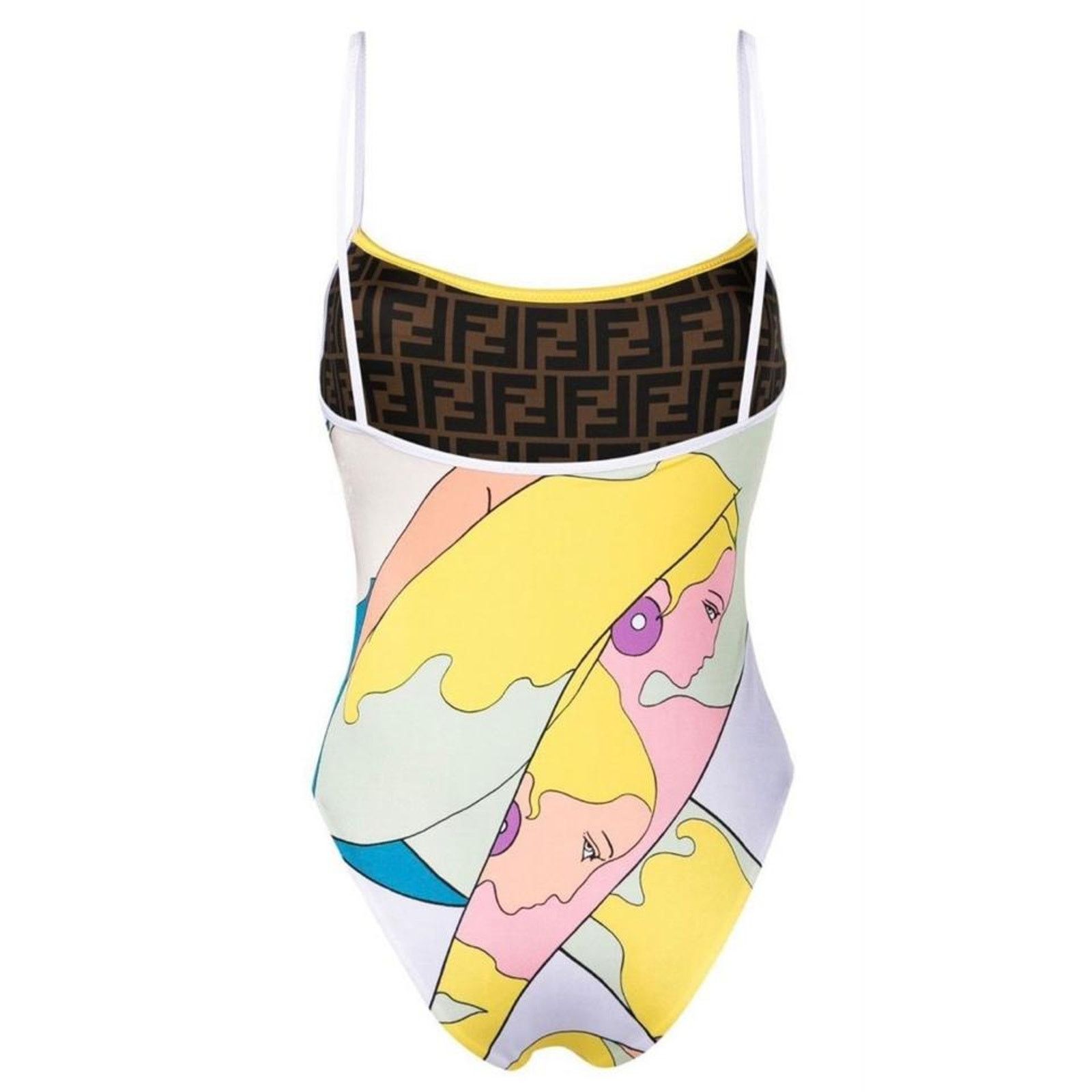 Fendi Fendirama Hairdo Girls FF logo reversible swimsuit bodysuit Size M / US 6-8 / IT 42-44 - 2 Thumbnail