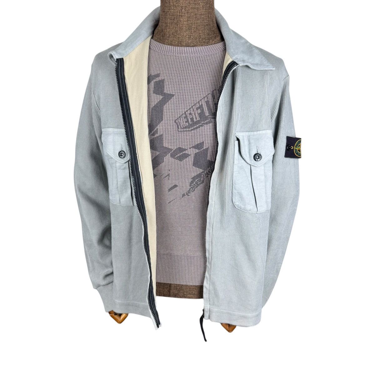 Stone Island 🔥FINAL PRICE🔥SS10 ARCHIVE TELA RESINATA BLUE NYLON