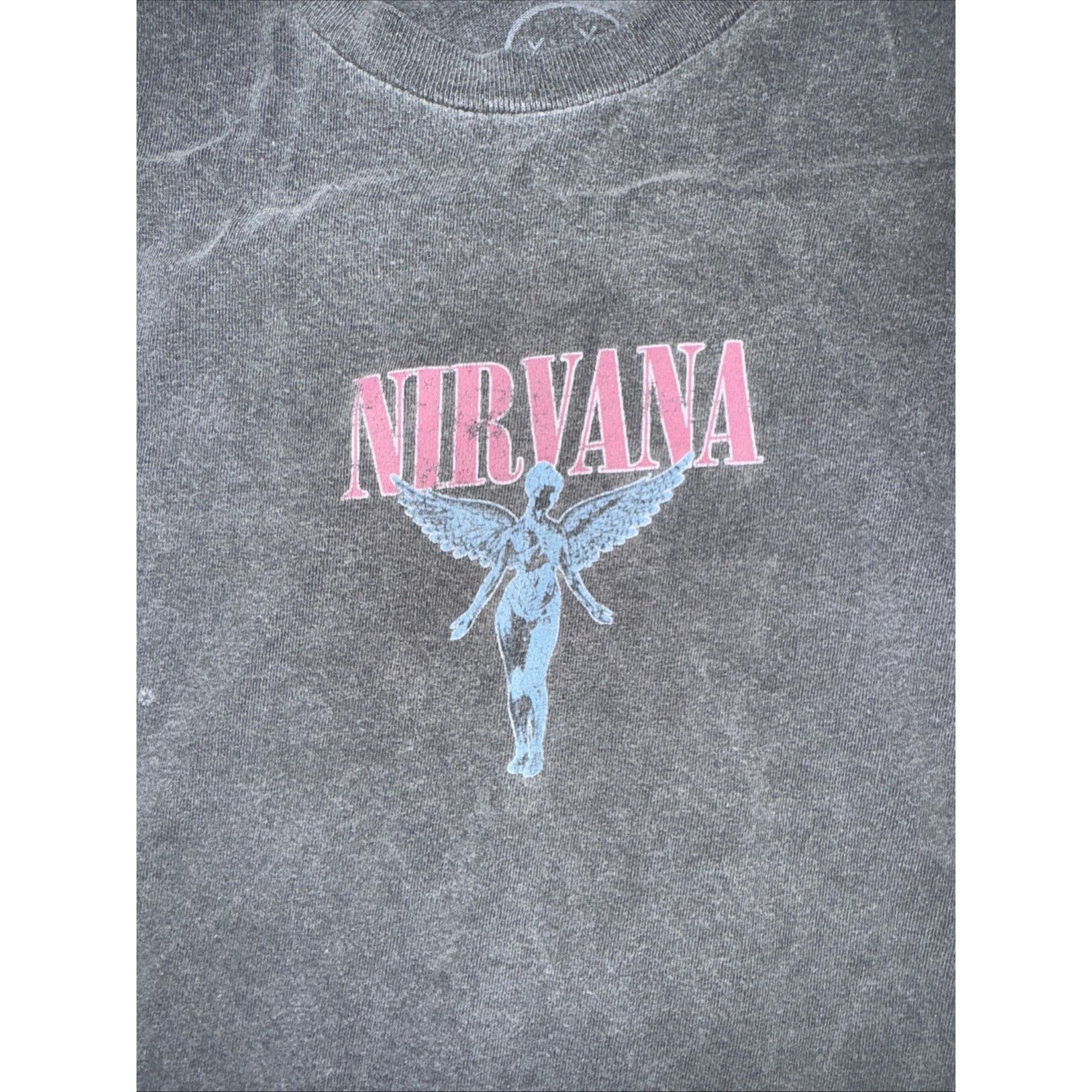 Band Tees × Nirvana Nirvana In Utero Band T-Shirt Gray XL Vintage Size US XL / EU 56 / 4 - 4 Thumbnail
