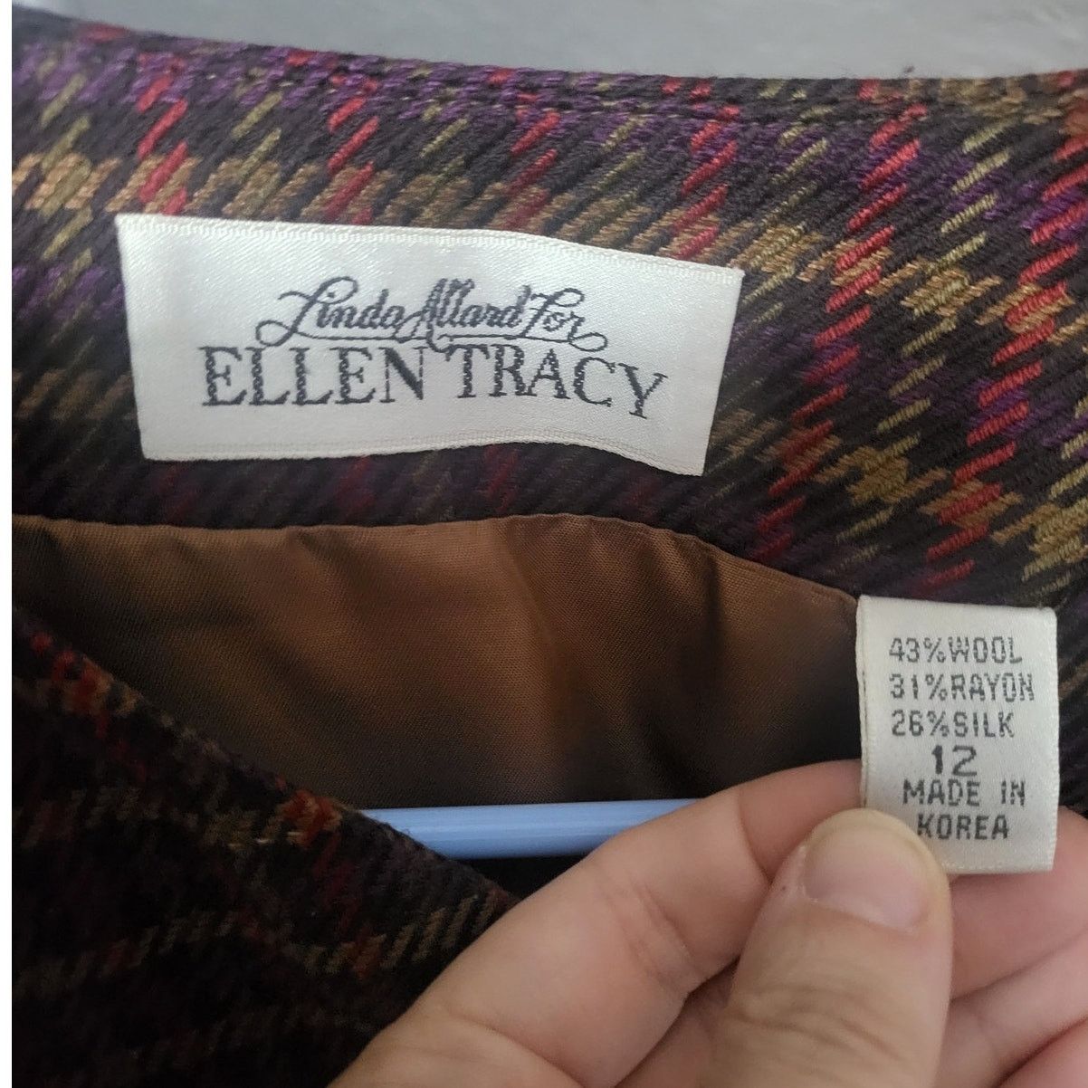 Ellen Tracy Vintage Linda Allard Ellen Tracy Cropped Wool Blazer- Sz 12 Size XL / US 12-14 / IT 48-50 - 5 Thumbnail