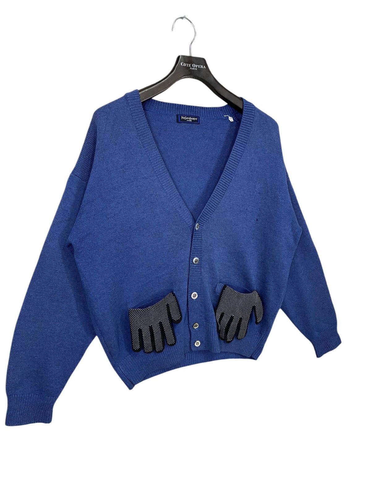 Yves Saint Laurent YvesSaintlaurent tricots cardigan wool nice design Size US L / EU 52-54 / 3 - 3 Thumbnail