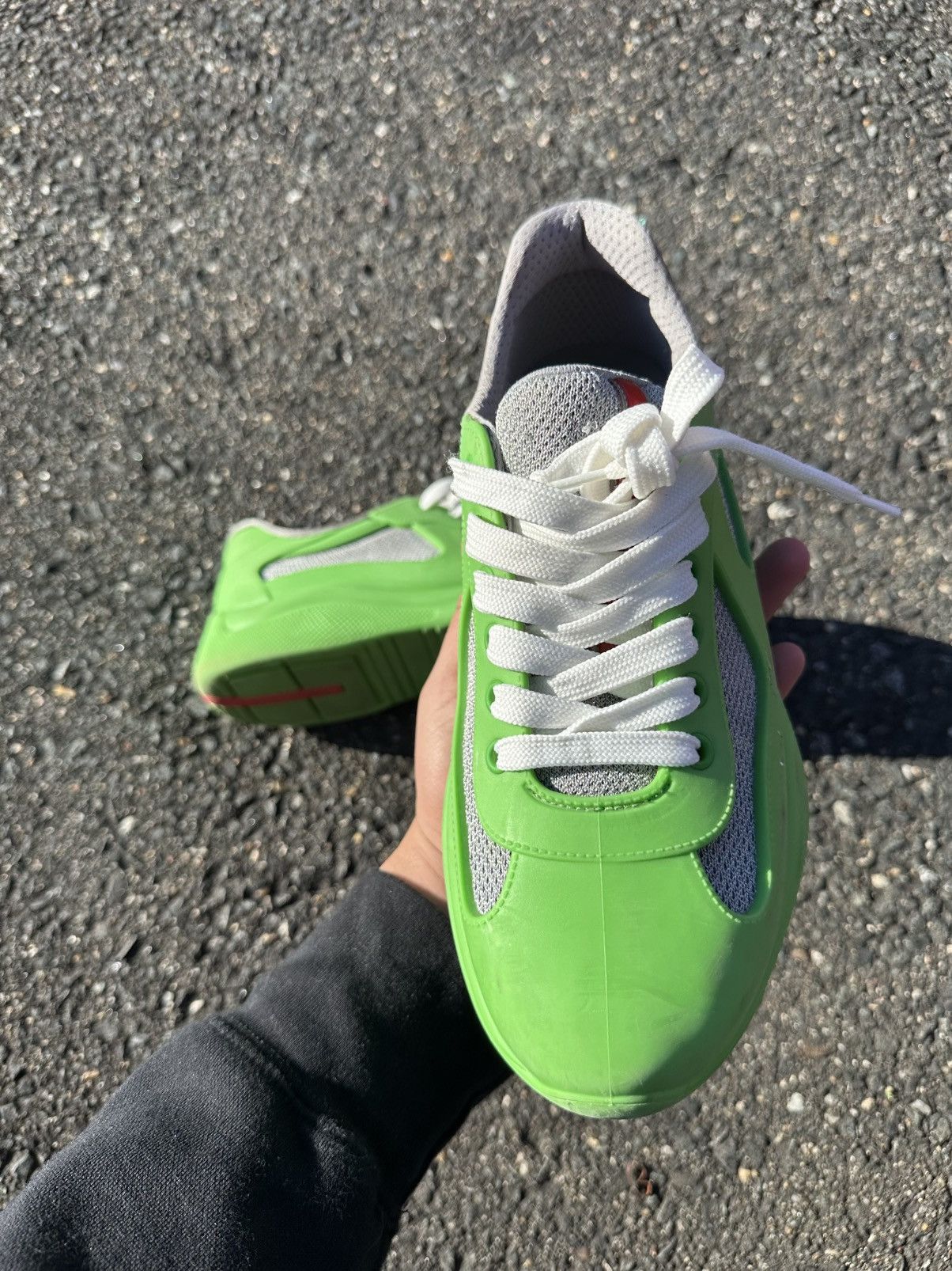 Prada Prada America’s Cup Soft Rubber Green Size US 6 / EU 39 - 10 Thumbnail