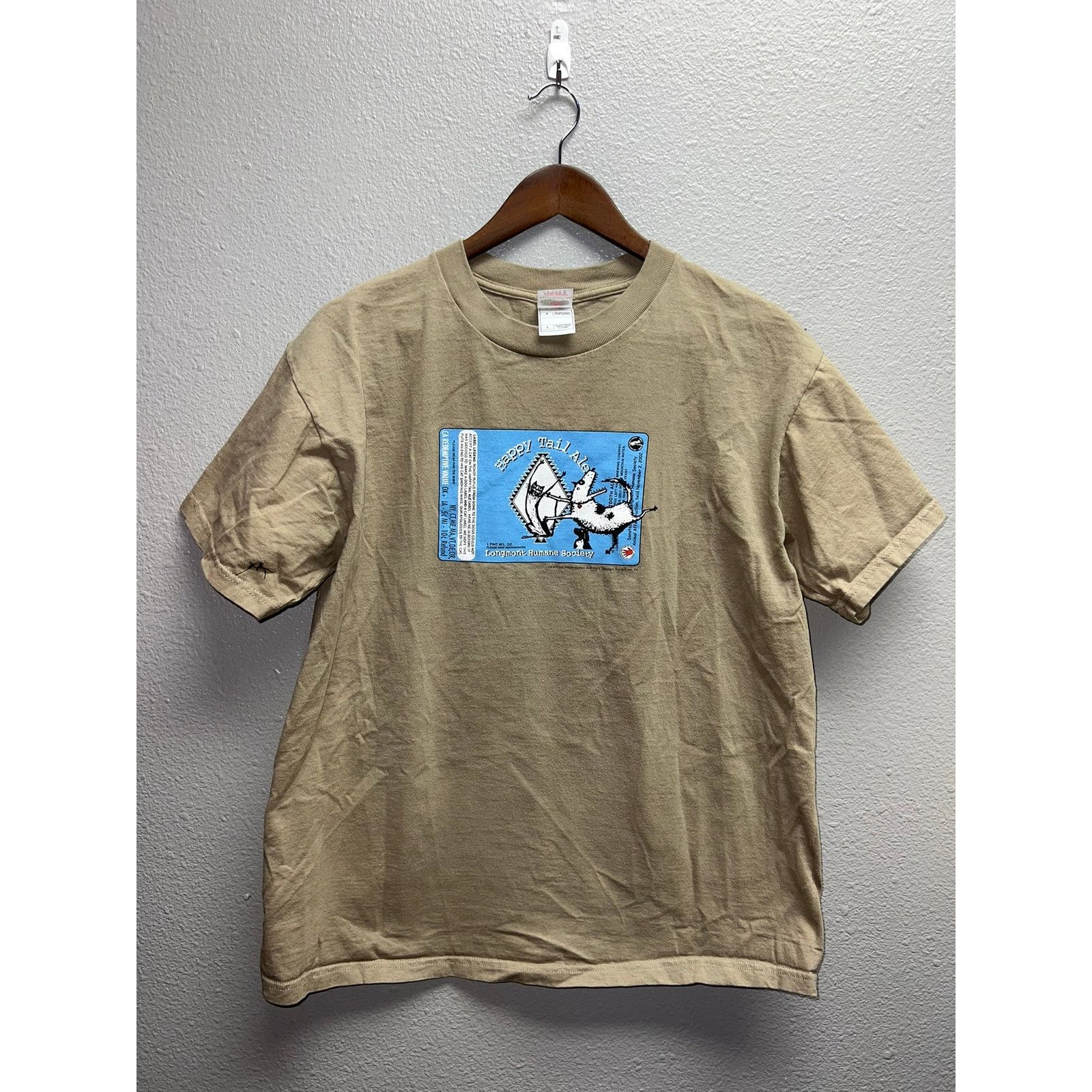 Fruit Of The Loom Vintage Happy Tail Ale Shirt Longmont Humane Graphic Tee L Size US L / EU 52-54 / 3 - 1 Thumbnail