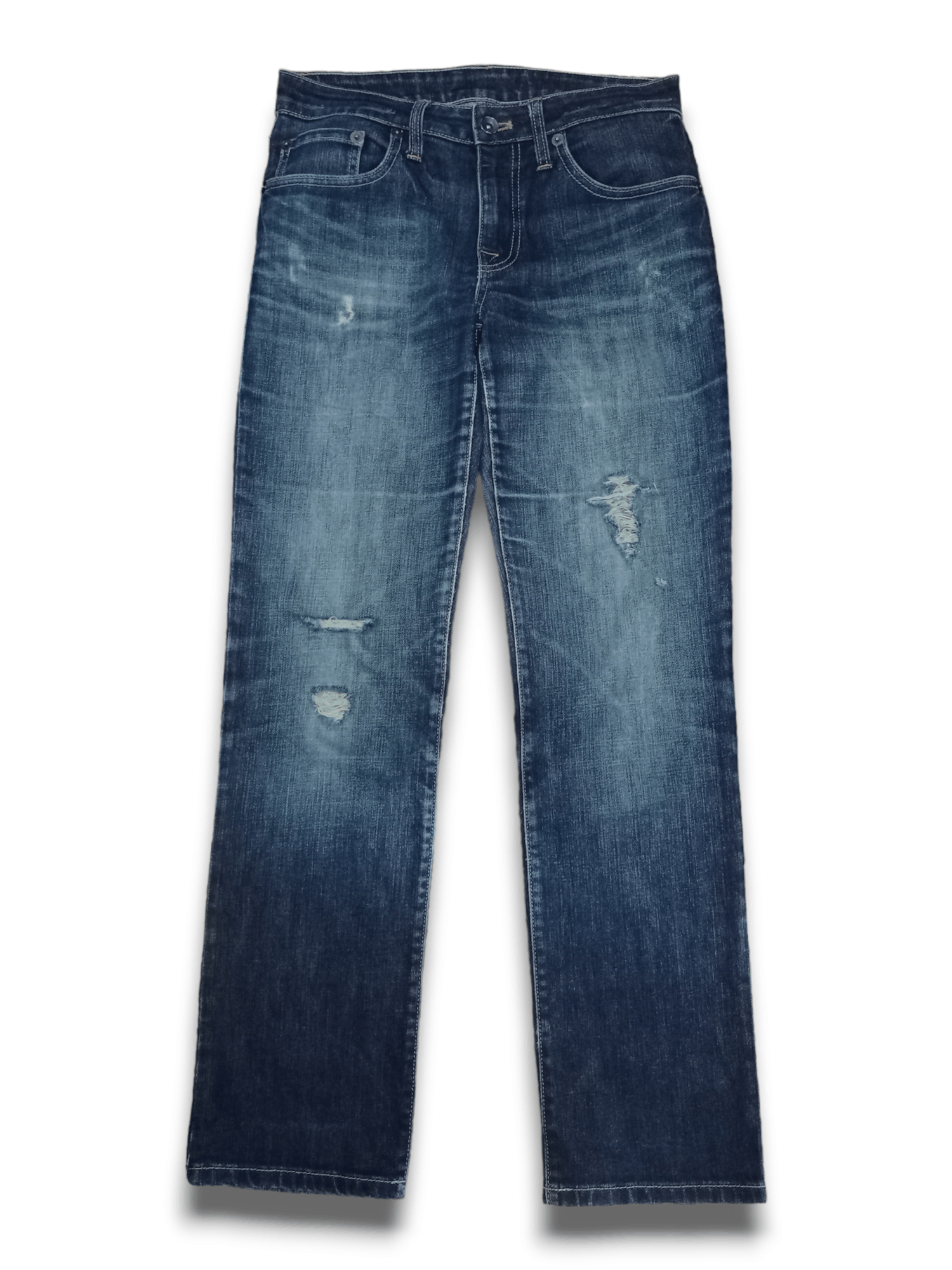 Japanese Brand × Vintage SALES🔥 Vintage Japanese Brand Distressed Jeans Size US 29 - 1 Thumbnail