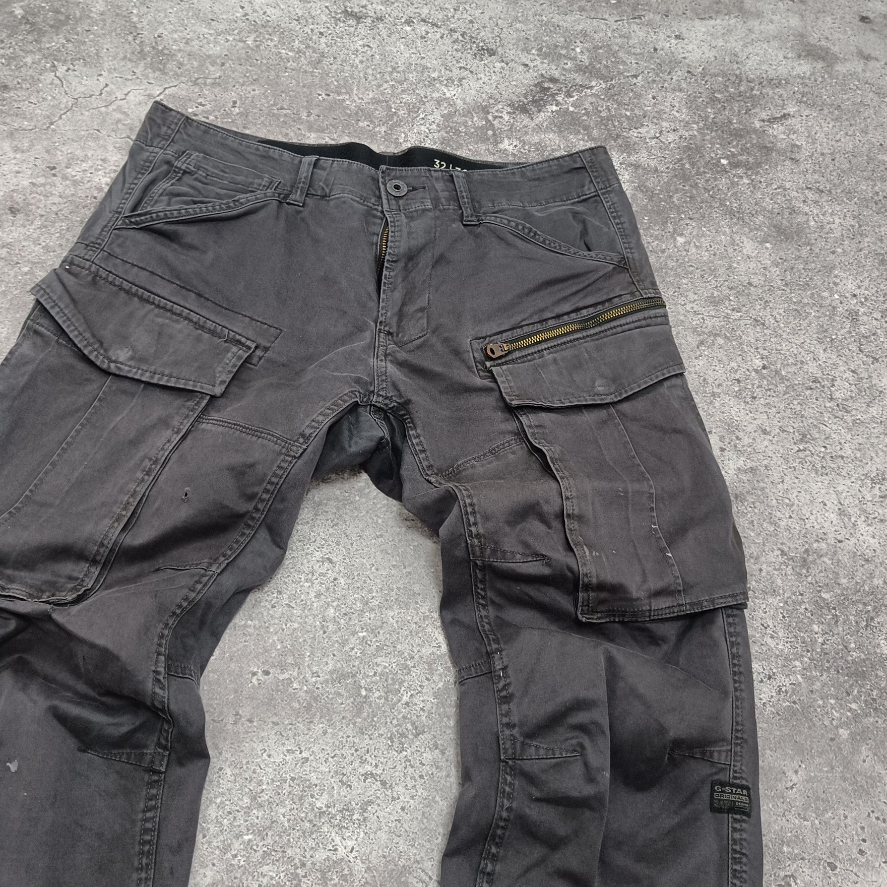 G-Star G-STAR RAW CARGO ROVIC DENIM AVANT GARDE MULTI POCKET PANTS Size US 34 / EU 50 - 2 Thumbnail