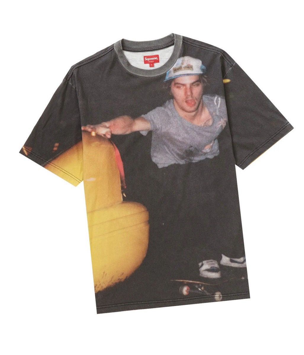 Supreme Supreme Dash Snow Skitching T-Shirt Black Graphic Tee Size M Size US M / EU 48-50 / 2 - 1 Thumbnail