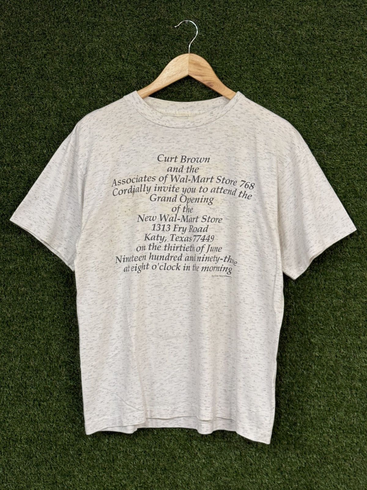 Vintage Vintage Walmart Store Opening Katy Texas Grey Tee Large Size US L / EU 52-54 / 3 - 1 Thumbnail