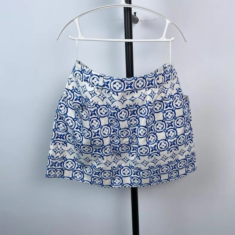 Louis Vuitton Louis Vuitton 23 SS Flower Tile Pocket Skirt Size 39" - 2 Thumbnail