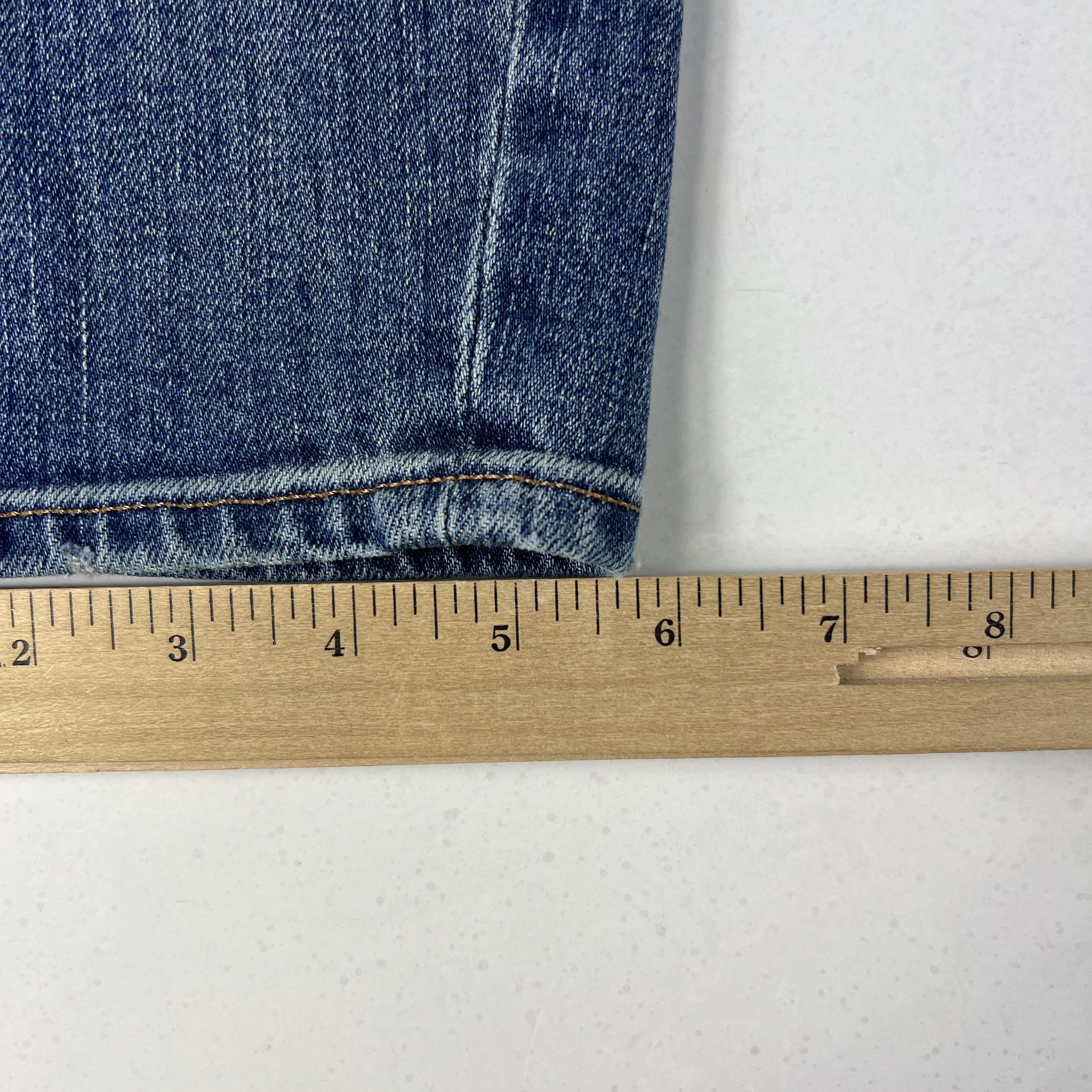 Madewell Madewell Jeans Athletic Slim Blue Faded Stretch Denim Size US 30 / EU 46 - 14 Thumbnail