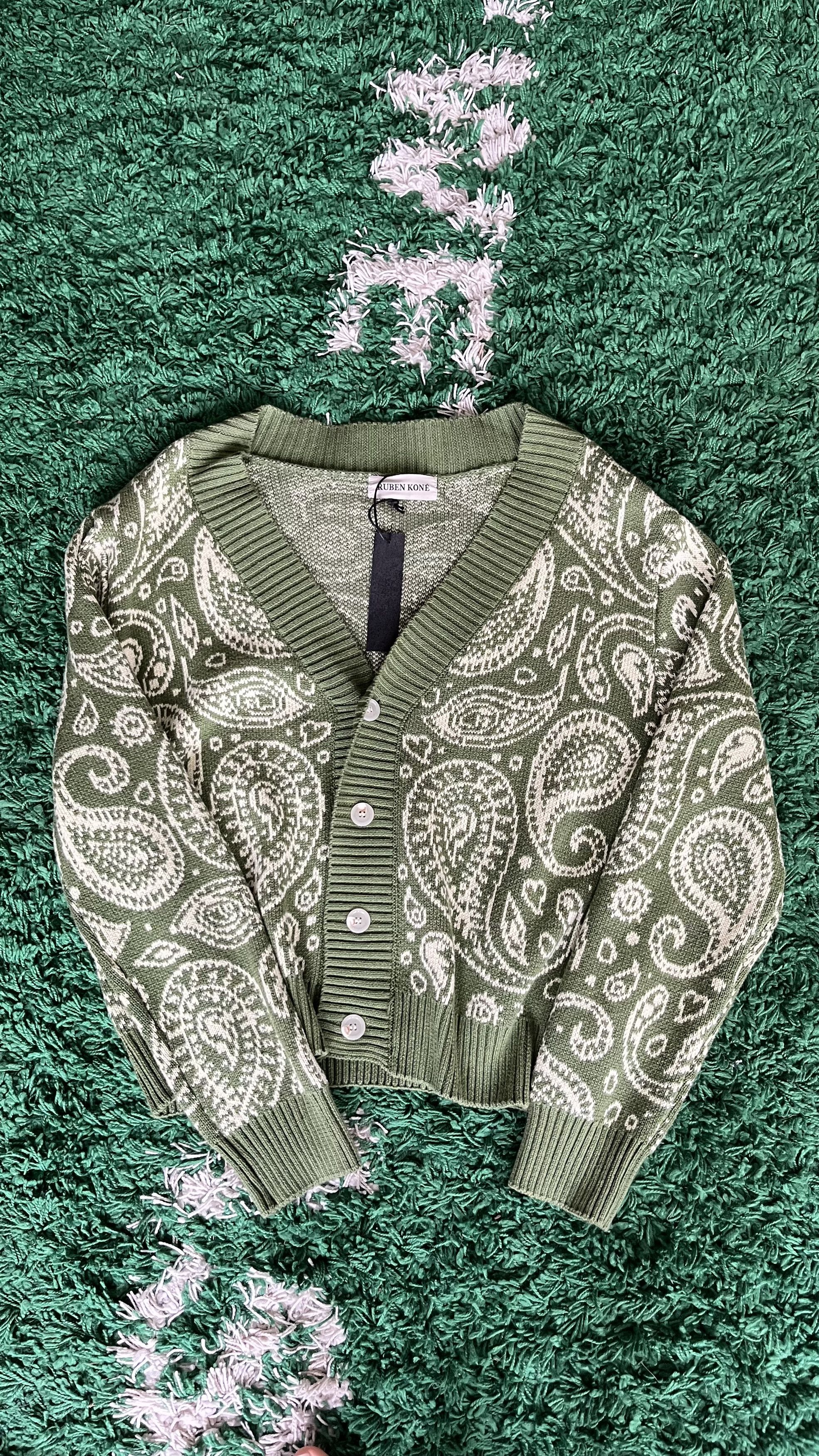 Ruben Kone Ruben kone green cardigan Size US M / EU 48-50 / 2 - 2 Thumbnail