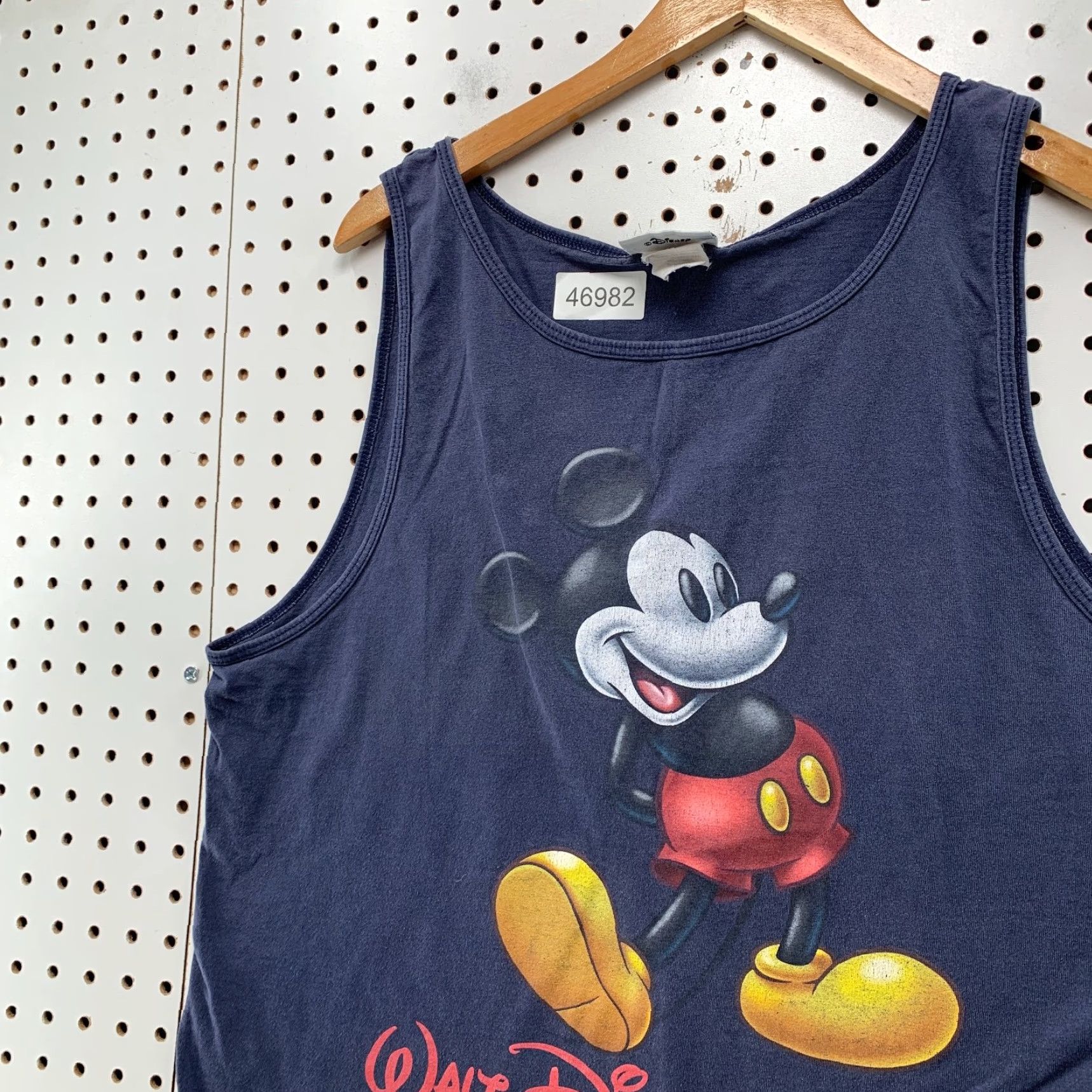 Disney VINTAGE Walt Disney Mikey Mouse Tank Shirt Mens Medium Blue Sleeveless 90s USA Size US M / EU 48-50 / 2 - 7 Thumbnail