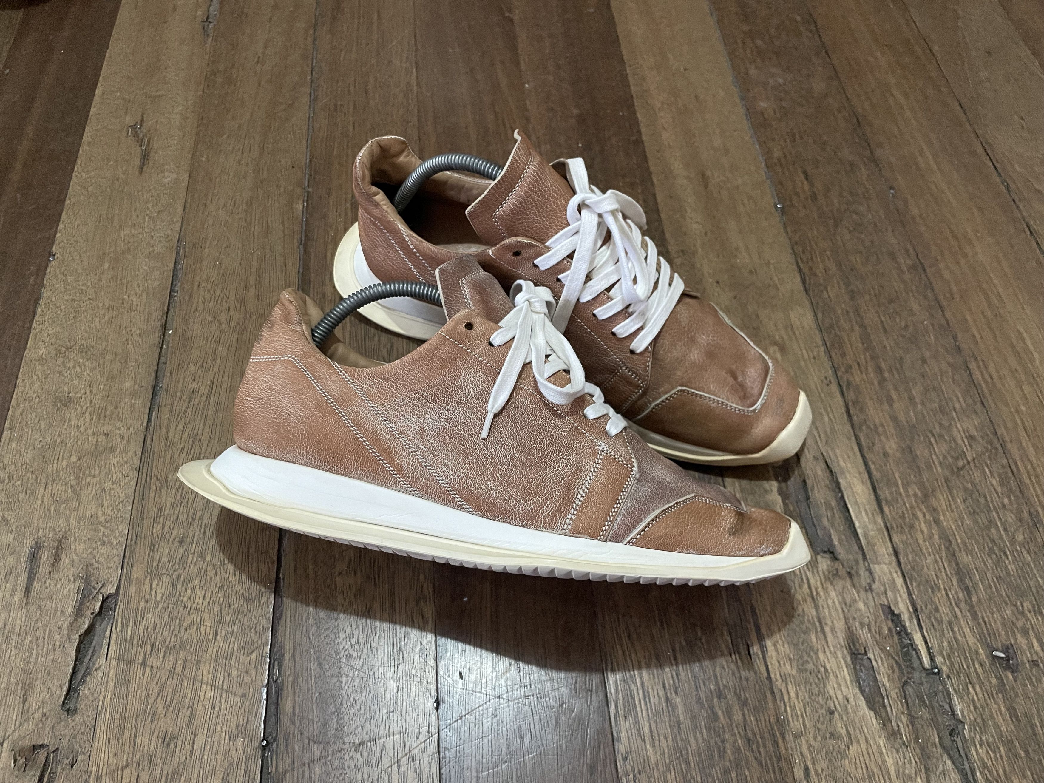 Rick Owens Rick Owens Oblique Lace Up Runner - Mainline FW18 Size US 8 / EU 41 - 1 Thumbnail