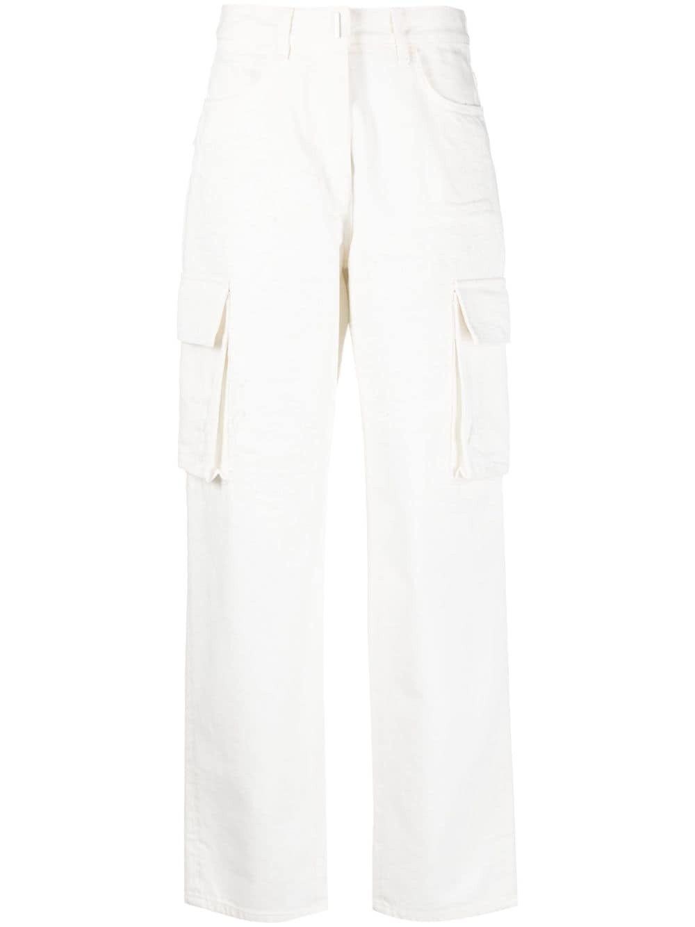Givenchy o1y0925 Denim Pant in White Size 27" / US 4 / IT 40 - 1 Thumbnail