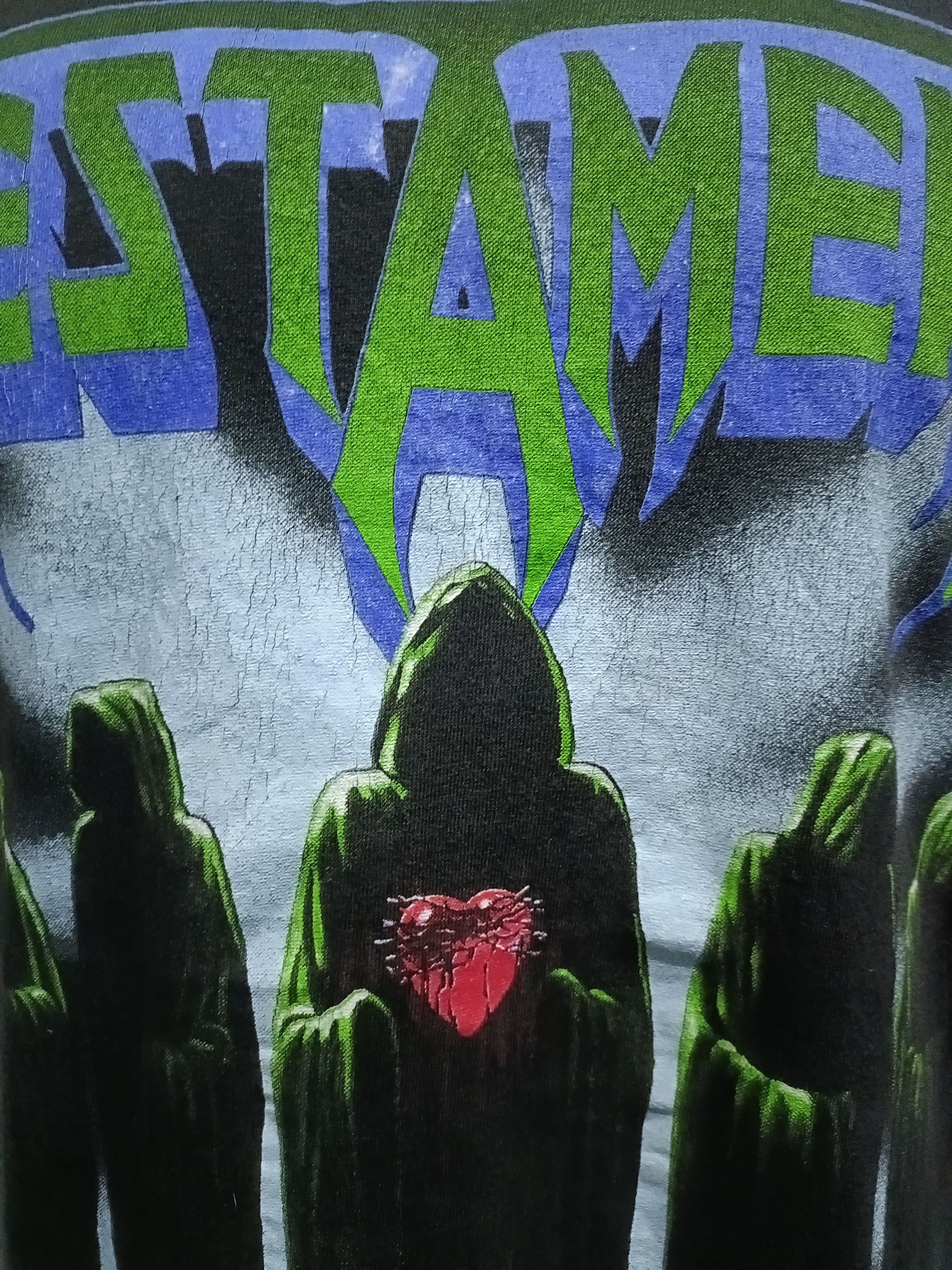 Vintage Vintage 90s Testament World Tour T Shirt Size US L / EU 52-54 / 3 - 2 Thumbnail