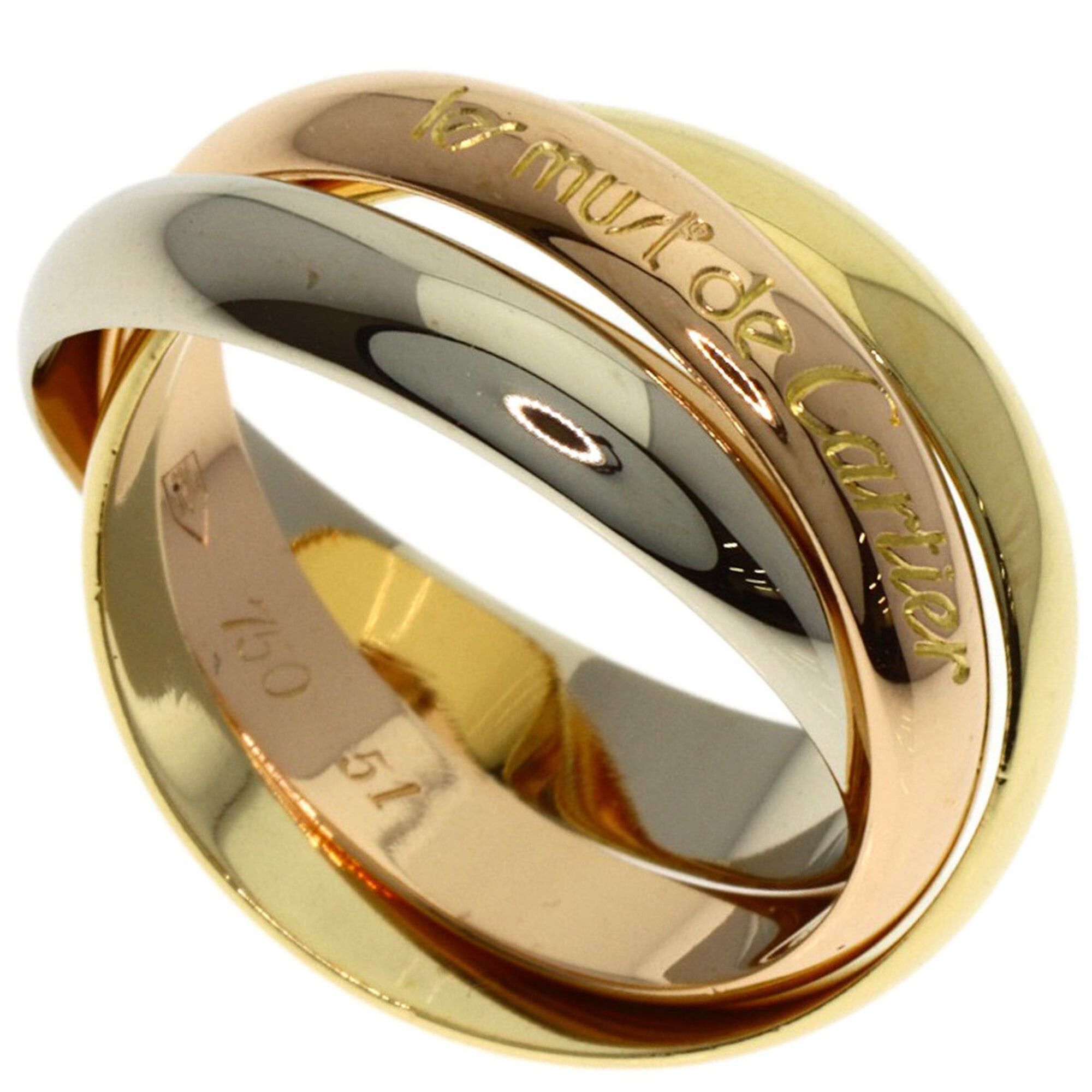 Cartier Cartier Trinity #51 Ring, 18K Yellow Gold/18K White Pink Gold, Women's, CARTIER Size ONE SIZE - 1 Thumbnail