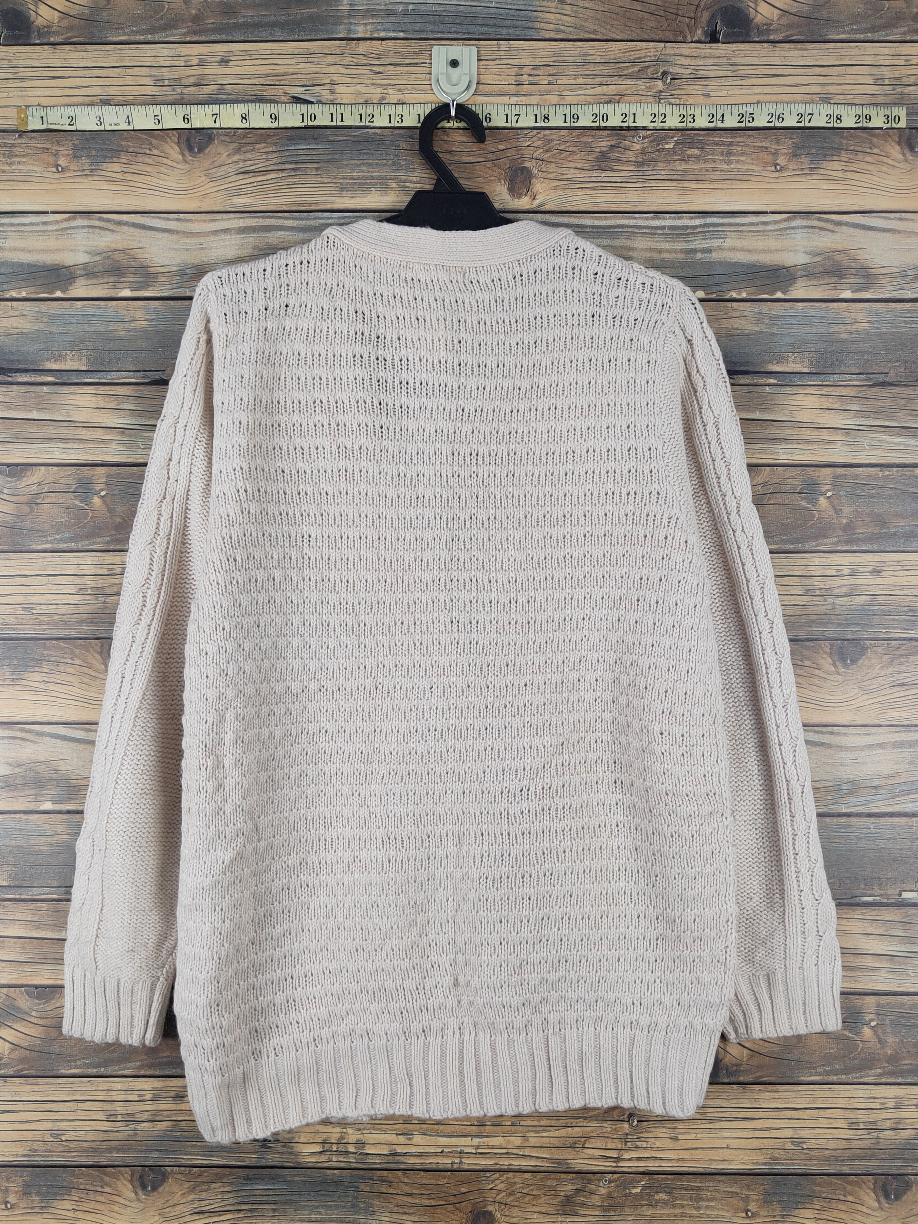 Aran Isles Knitwear Japanese Brand Beige cable Knitwear Cardigan #W1749 Size US M / EU 48-50 / 2 - 7 Thumbnail