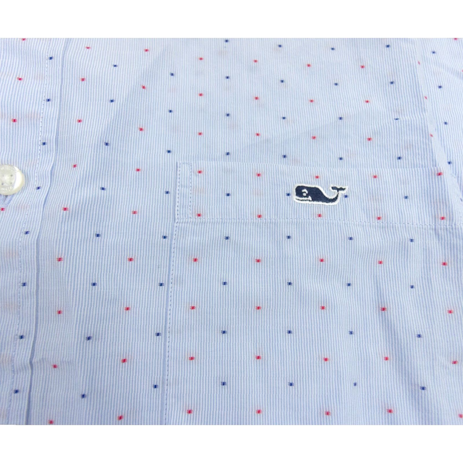 Vineyard Vines Vineyard Vines Men's Classic Fit Tucker Shirt XL Blue Polka Dot Button-Up Preppy Size US XL / EU 56 / 4 - 3 Thumbnail