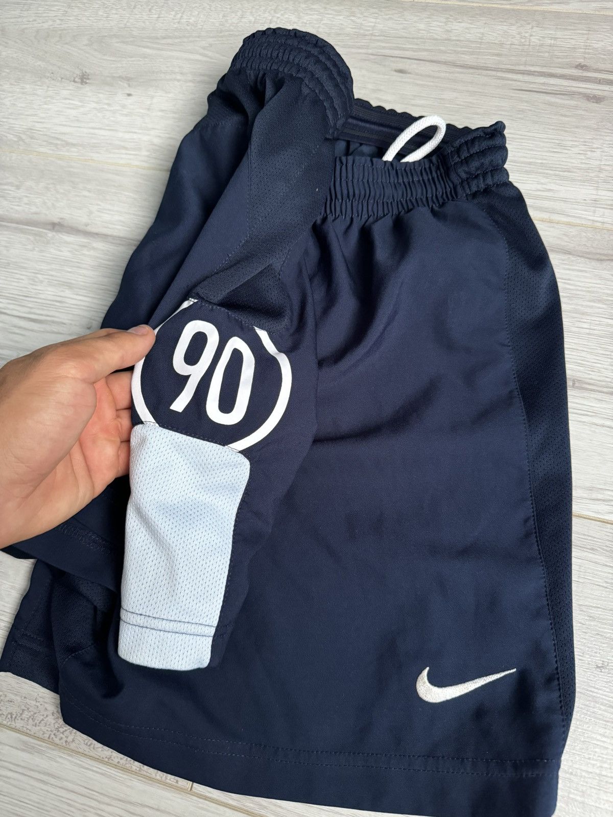 Nike × Vintage Vintage Nike Total 90 logo shorts Size US 32 / EU 48 - 1 Thumbnail
