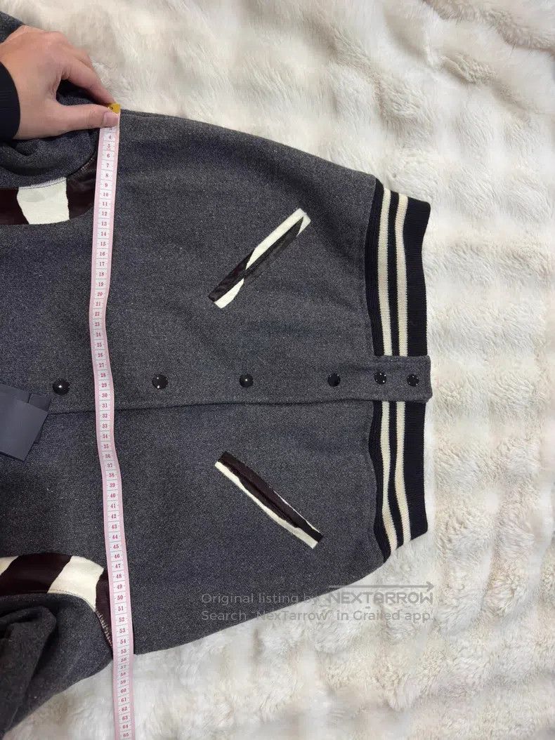Saint Laurent Paris Saint Laurent Paris Gray Zebra Print Baseball Jacket Size US S / EU 44-46 / 1 - 6 Thumbnail
