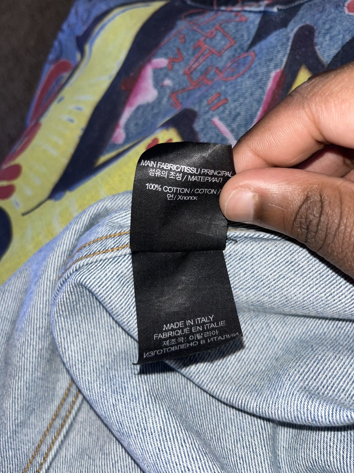 Vetements VETEMENTS Graffiti Denim Overshirt Size US L / EU 52-54 / 3 - 8 Thumbnail