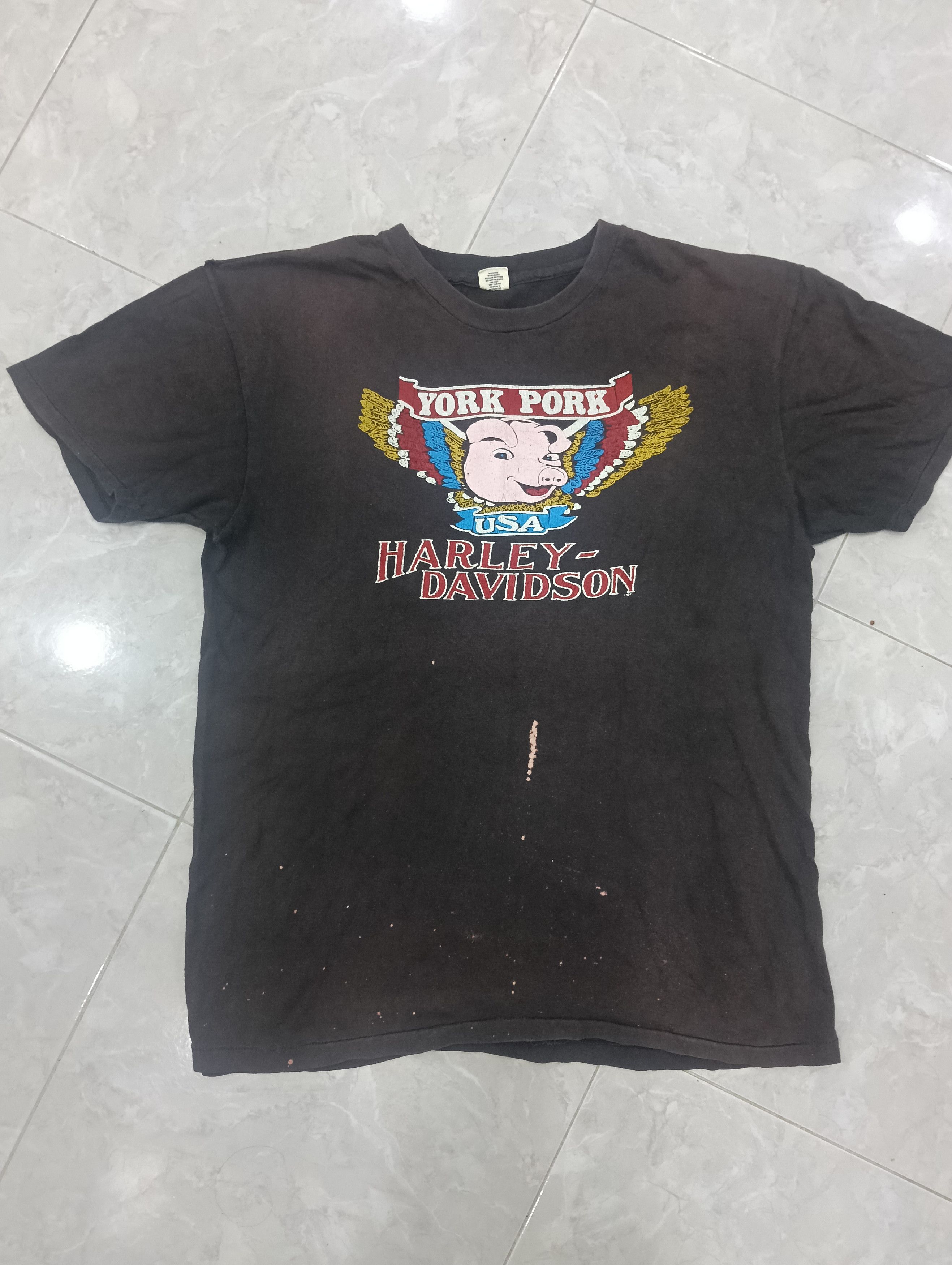 Harley Davidson Rare Harley Davidson York Pork 1980 Size US L / EU 52-54 / 3 - 1 Thumbnail