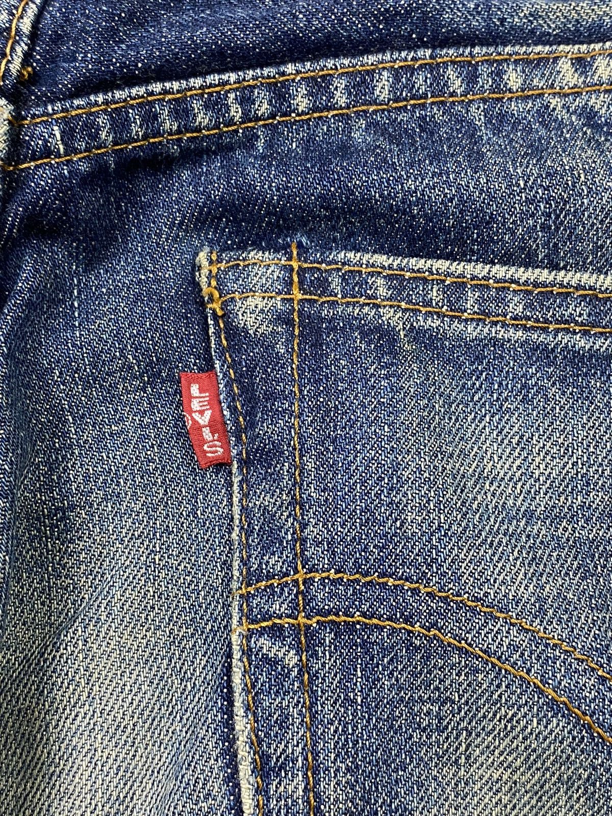 Levi's size 31x36 selvedge 90s levis 502 E stonewash denim jeans Size US 31 - 6 Thumbnail
