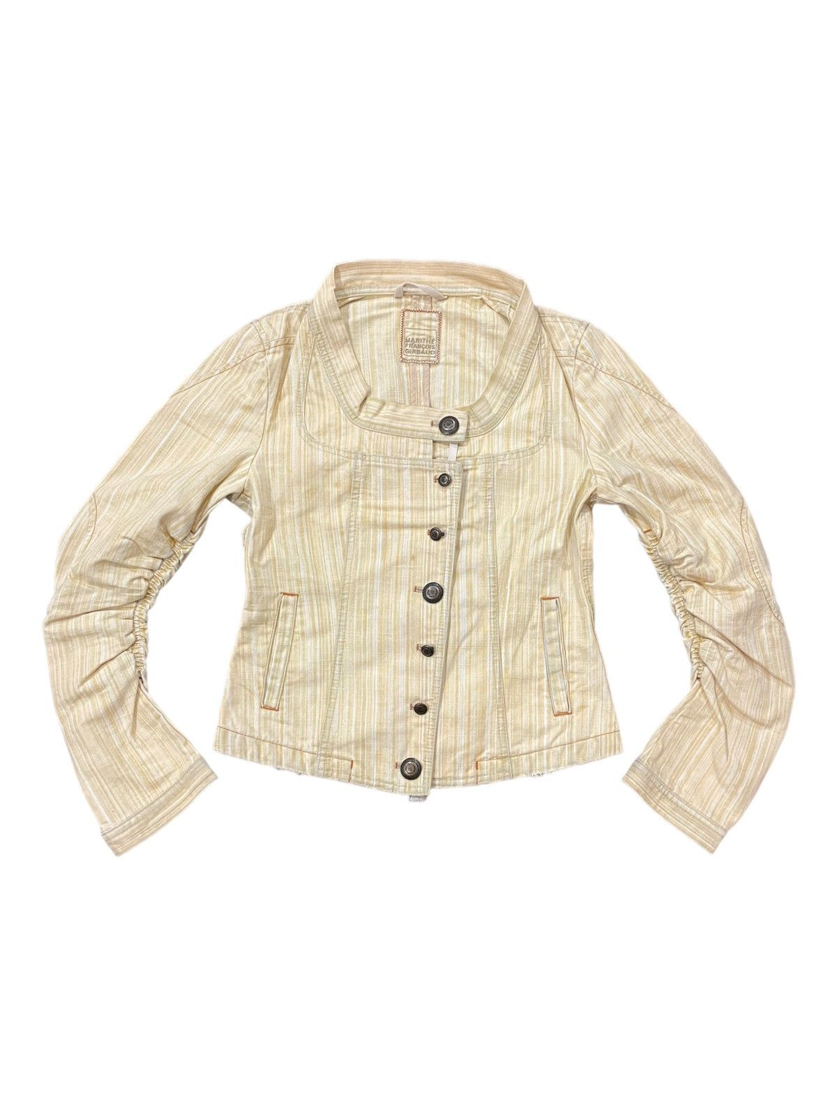 Beauty Beast × Marithe + Francois Girbaud × Seditionaries Vtg 90s Marithe Francois Girbaud Western Yoke Crop Jacket Size M / US 6-8 / IT 42-44 - 1 Thumbnail