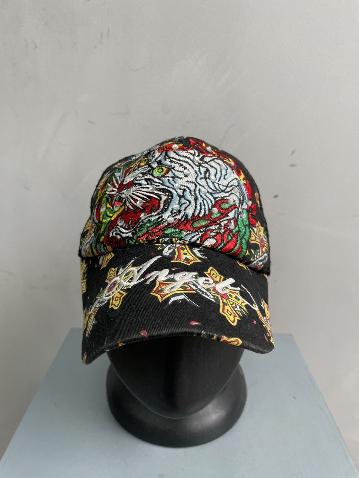 Ed Hardy Edhardy style japanese big logo hat cap y2k Size ONE SIZE - 1 Thumbnail